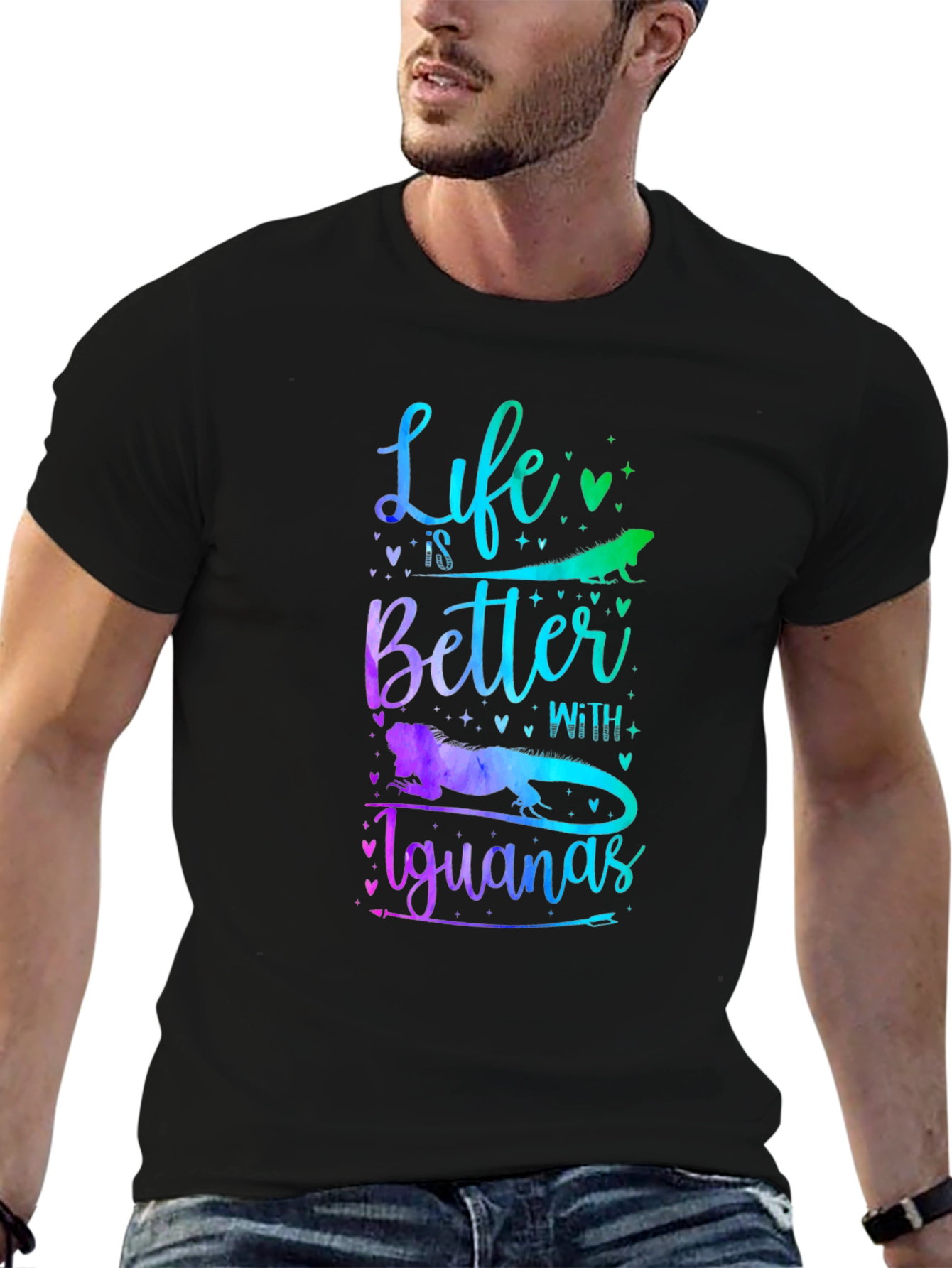 Life is Better With Iguanas Graphic T-Shirt