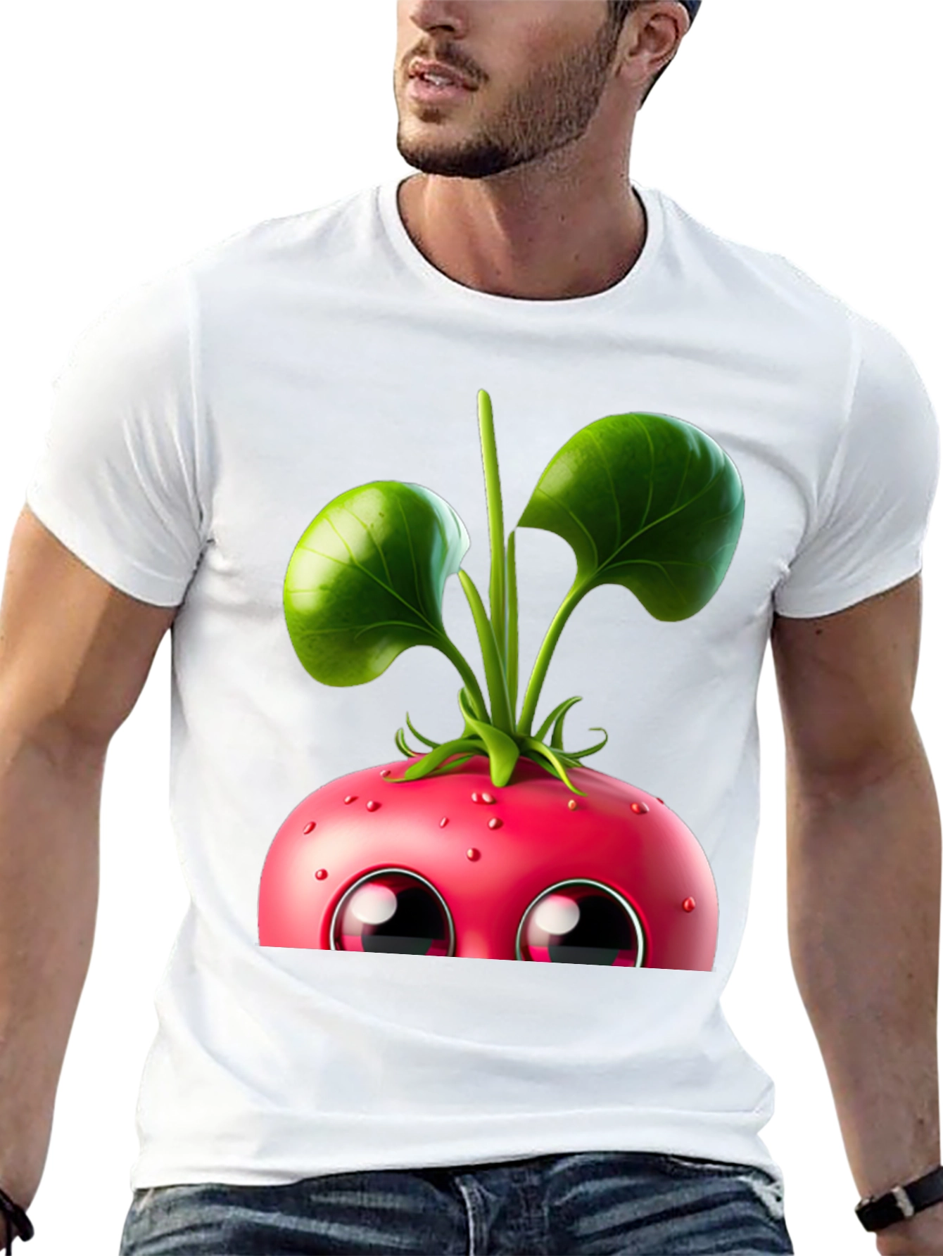 Cute Beet Cartoon Graphic Tee