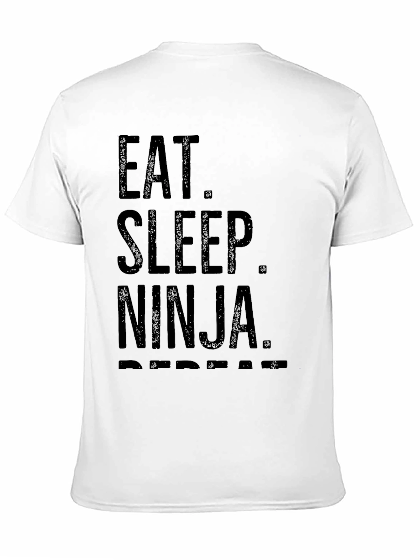 Eat. Sleep. Ninja. Repeat. Black T-Shirt