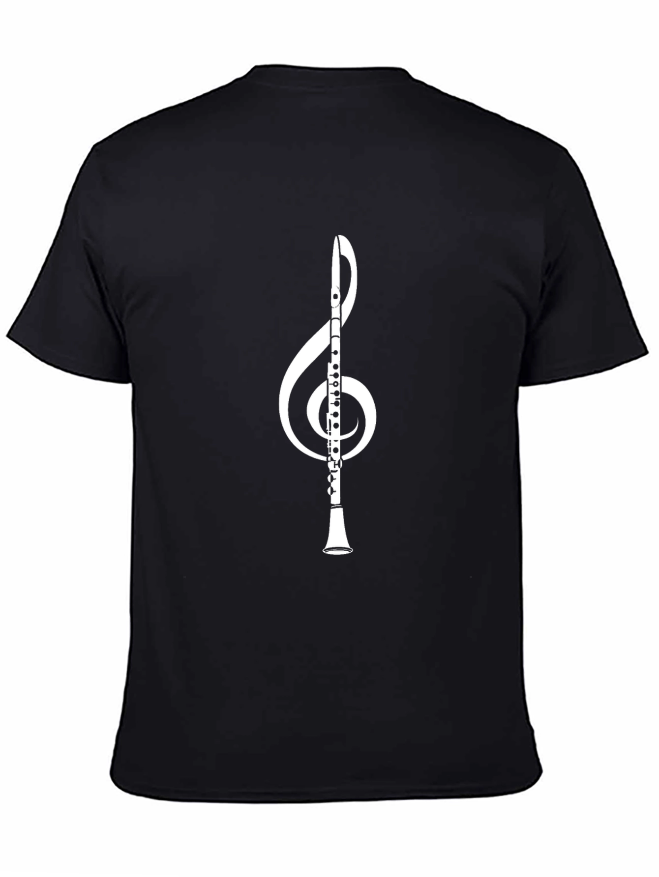 Music Lovers T-Shirt - Treble Clef Clarinet
