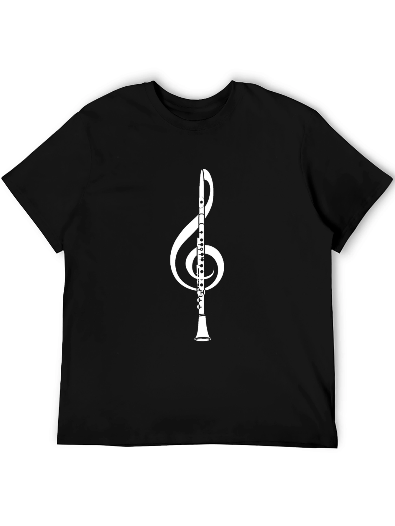 Music Lovers T-Shirt - Treble Clef Clarinet