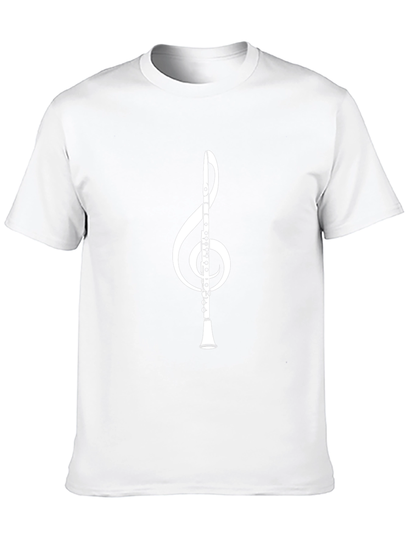 Music Lovers T-Shirt - Treble Clef Clarinet