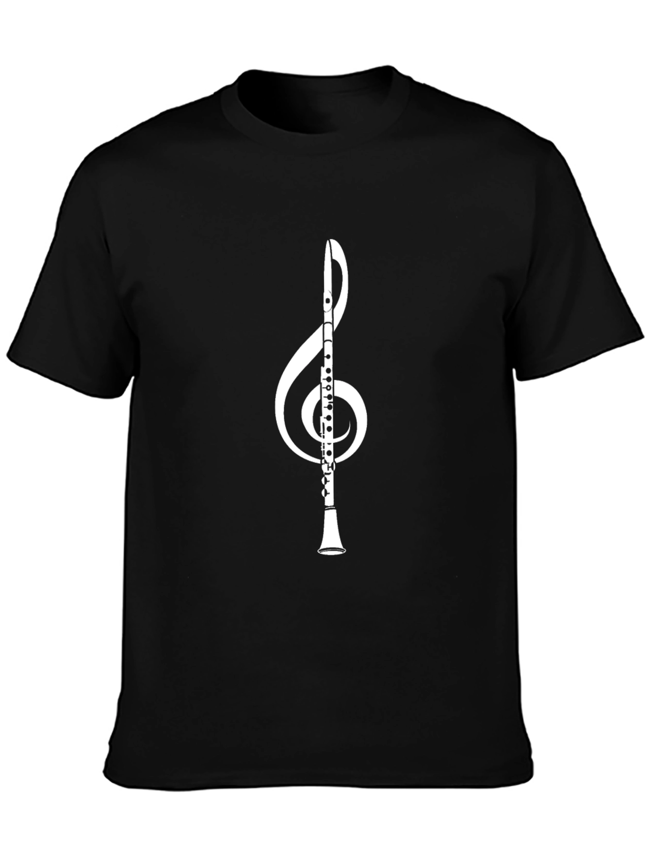 Music Lovers T-Shirt - Treble Clef Clarinet