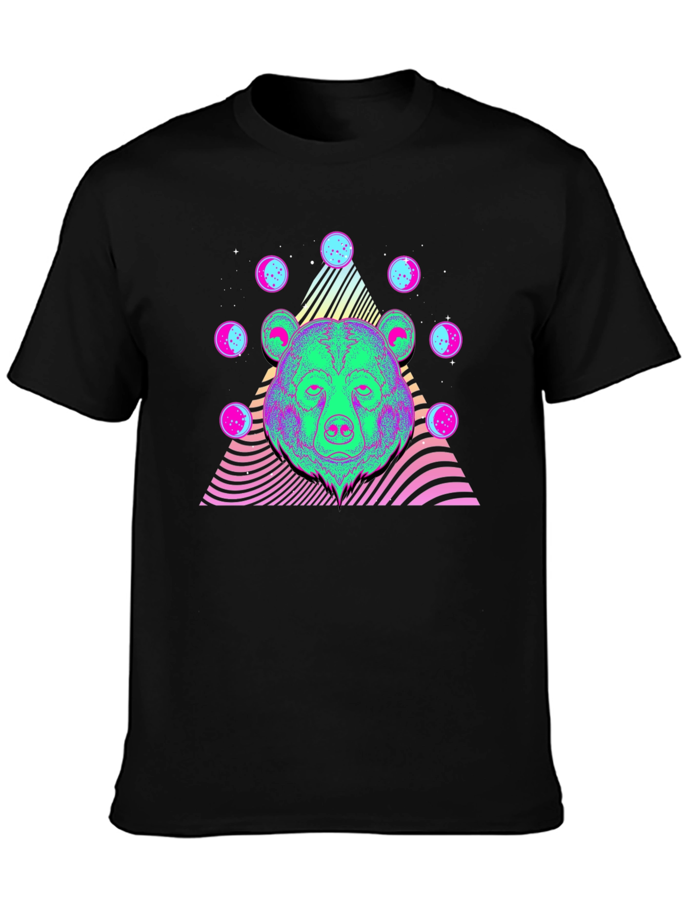 Psychedelic Bear Graphic T-Shirt
