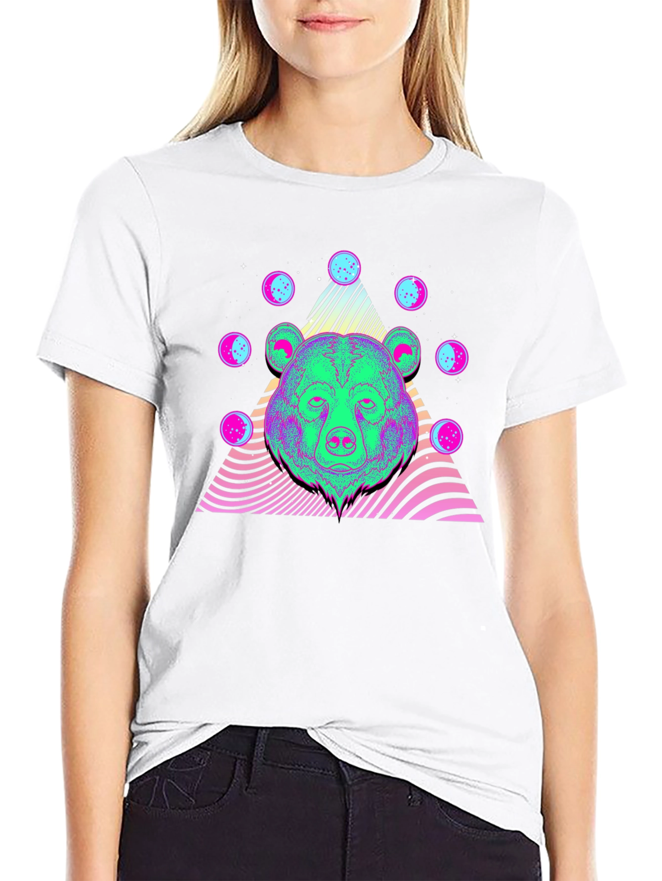 Psychedelic Bear Graphic T-Shirt