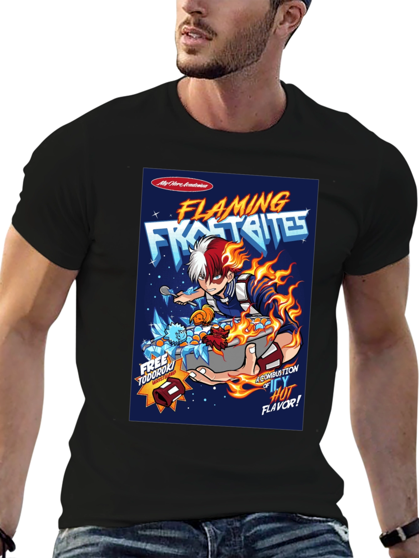 Flaming Frost Bites My Hero Academia Anime T-Shirt