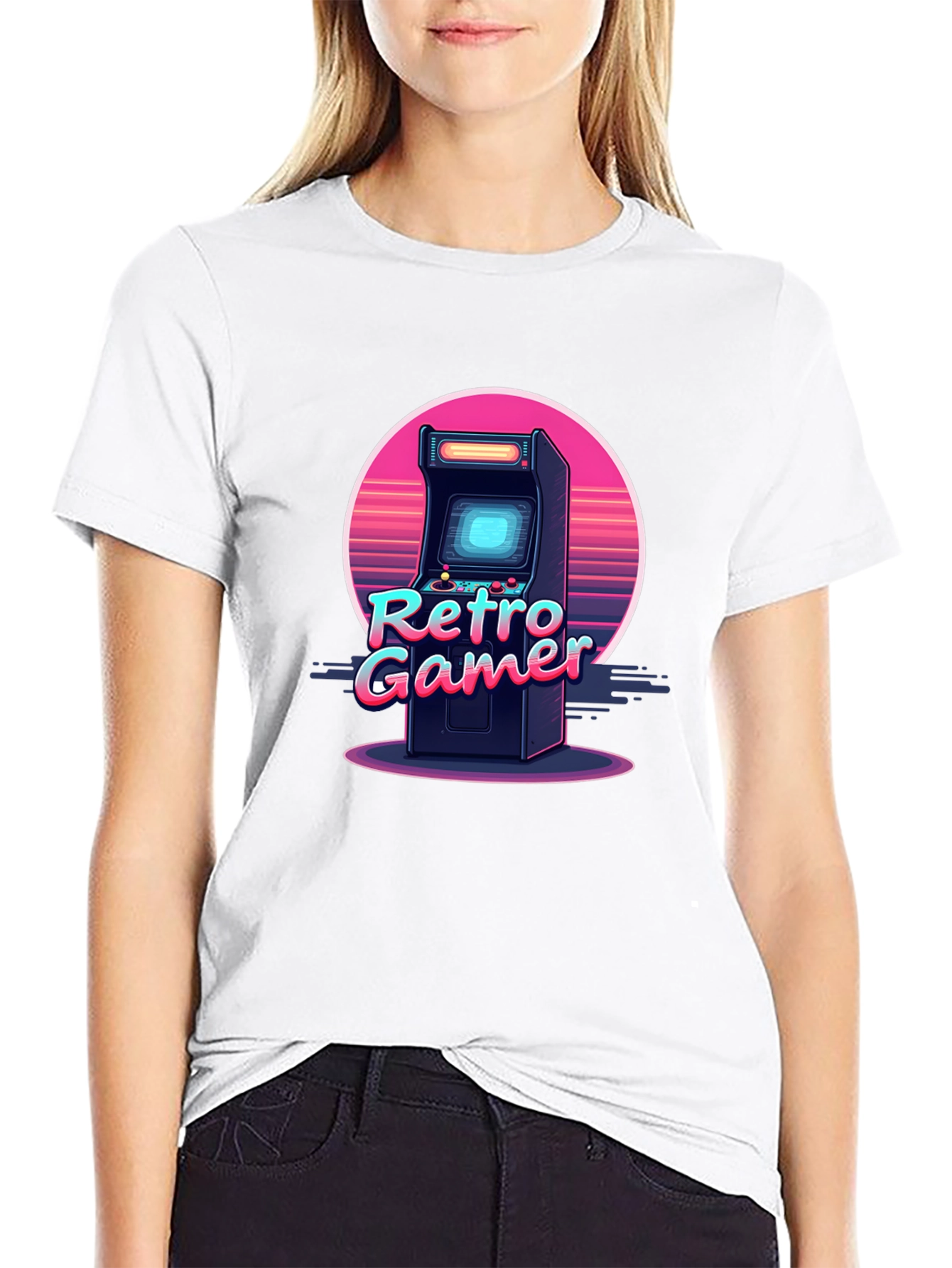 Retro Gamer Arcade Black T-Shirt
