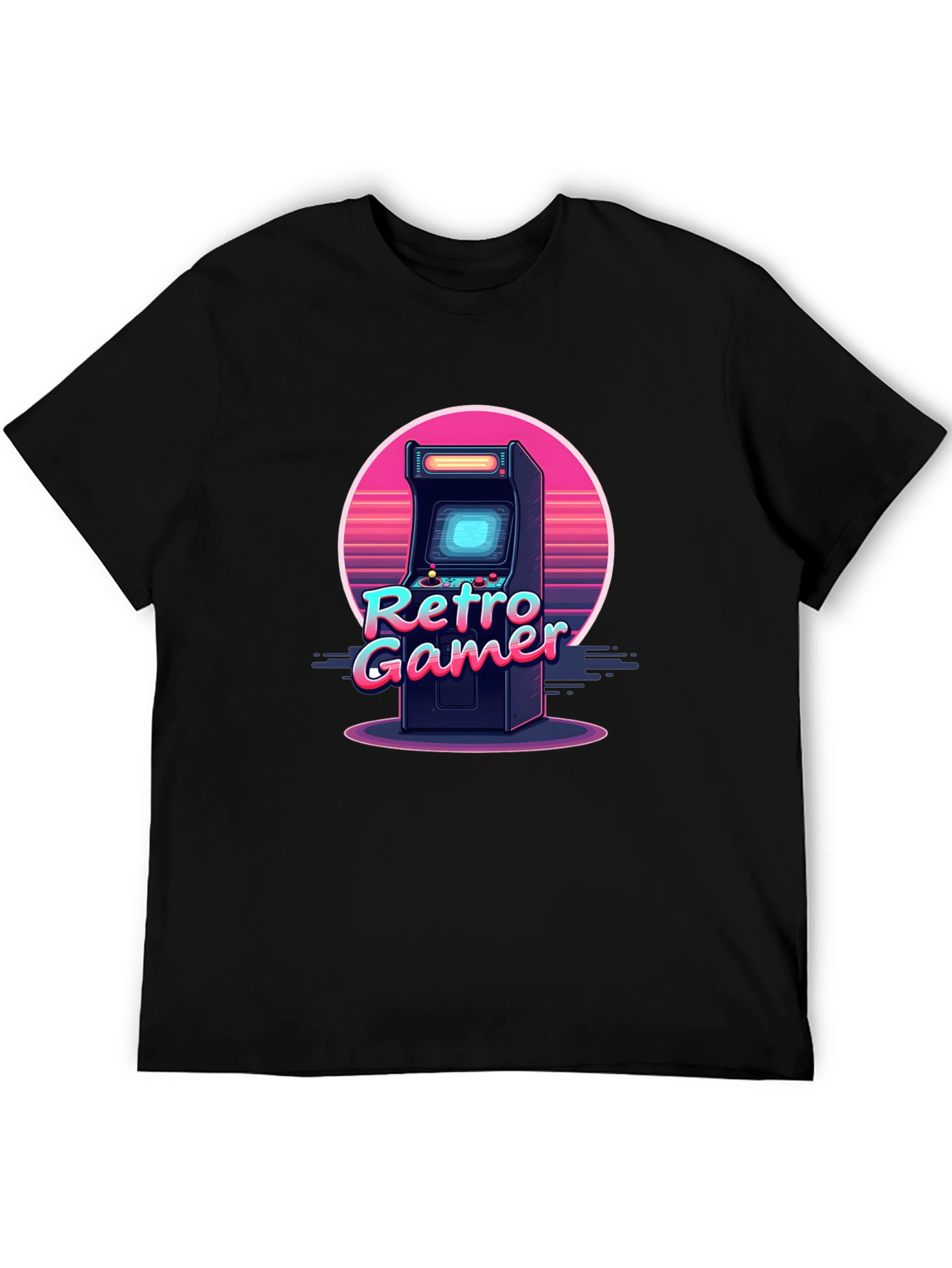 Retro Gamer Arcade Black T-Shirt
