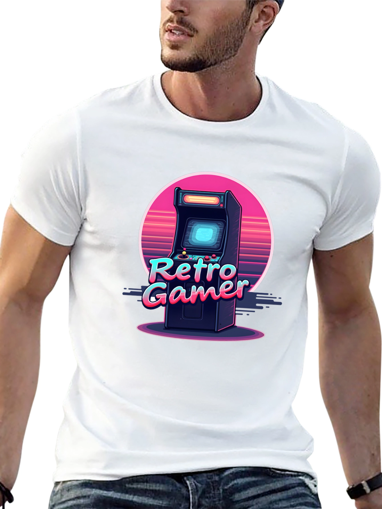 Retro Gamer Arcade Black T-Shirt