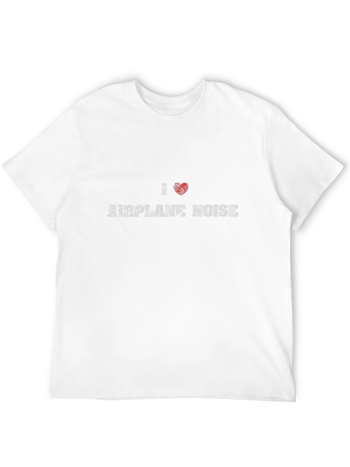 I Love Airplane Noise Graphic Tee - Black