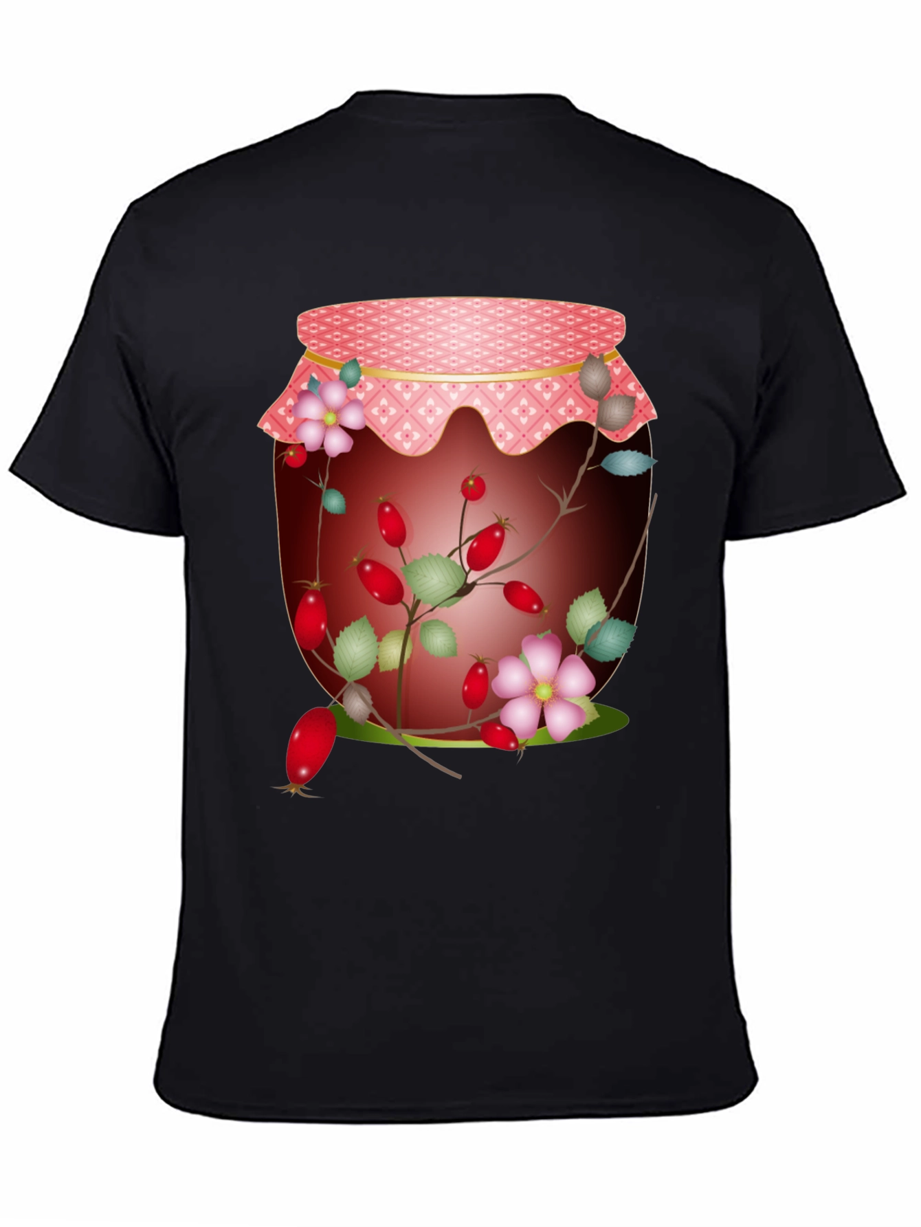 Rosehip Jam Jar Graphic Tee - Nature Inspired Design