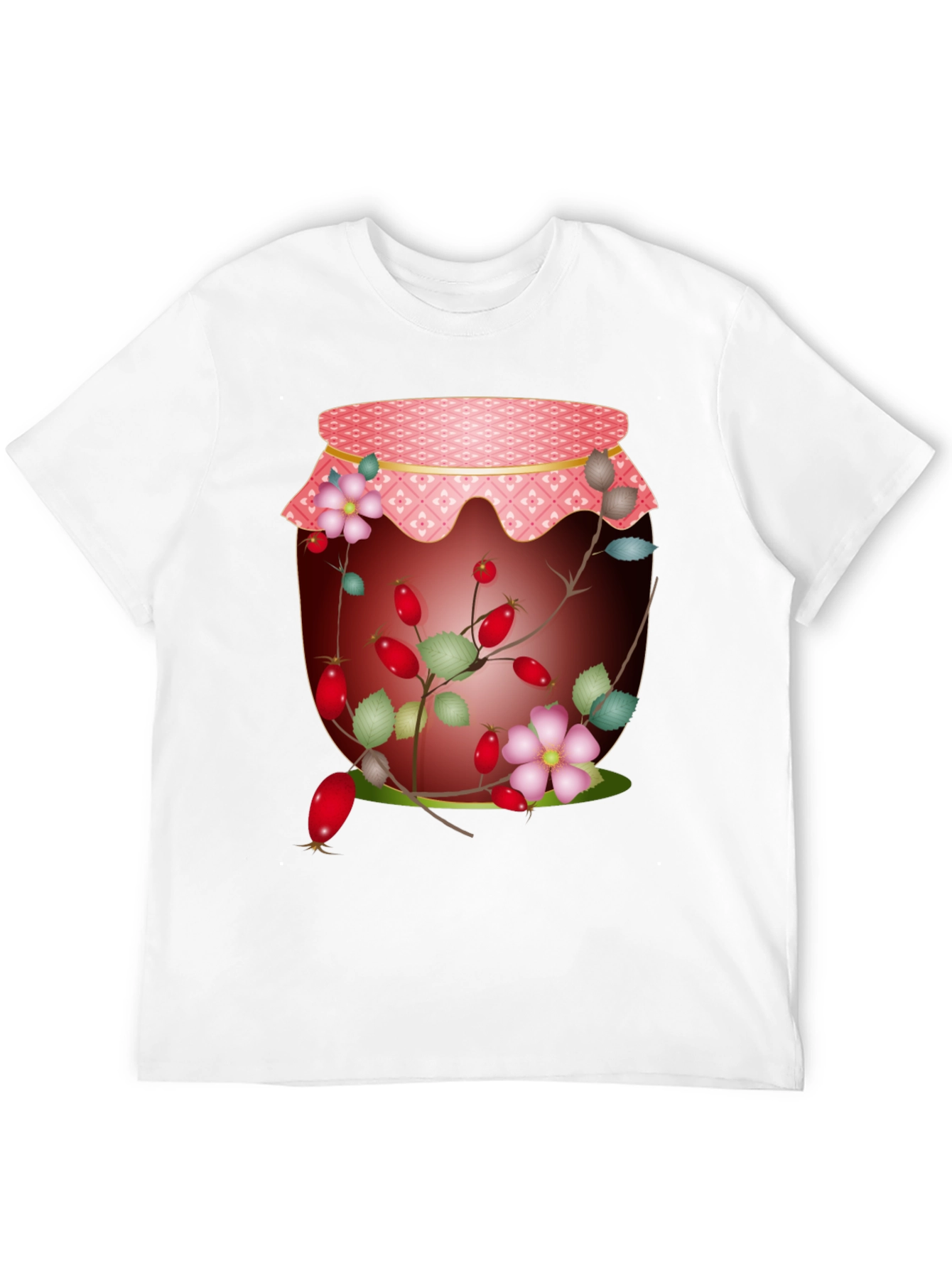 Rosehip Jam Jar Graphic Tee - Nature Inspired Design
