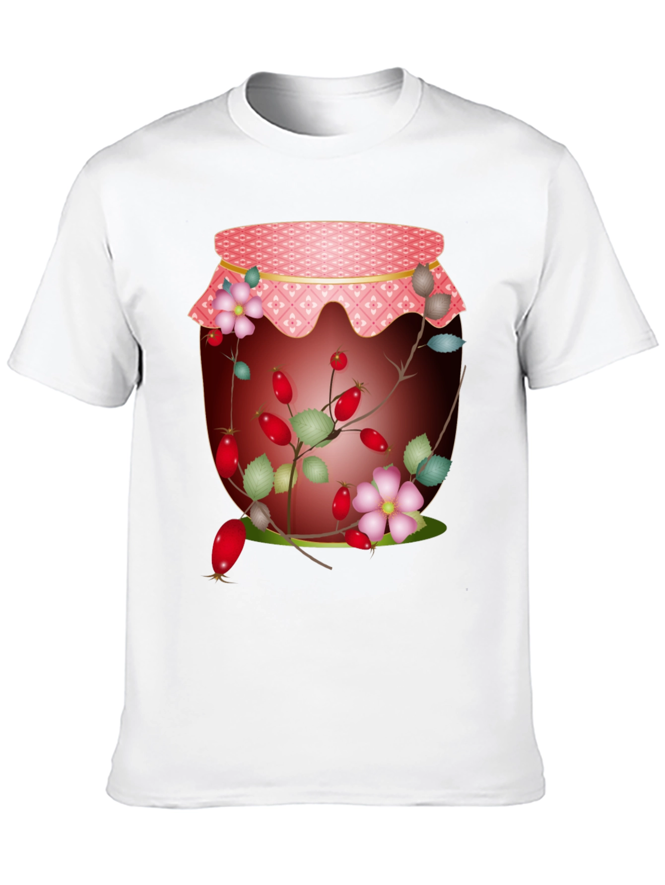 Rosehip Jam Jar Graphic Tee - Nature Inspired Design