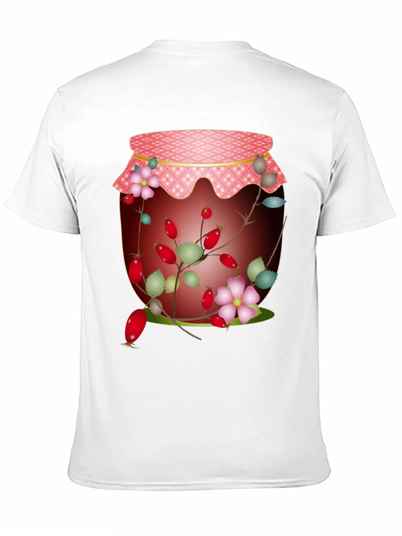 Rosehip Jam Jar Graphic Tee - Nature Inspired Design