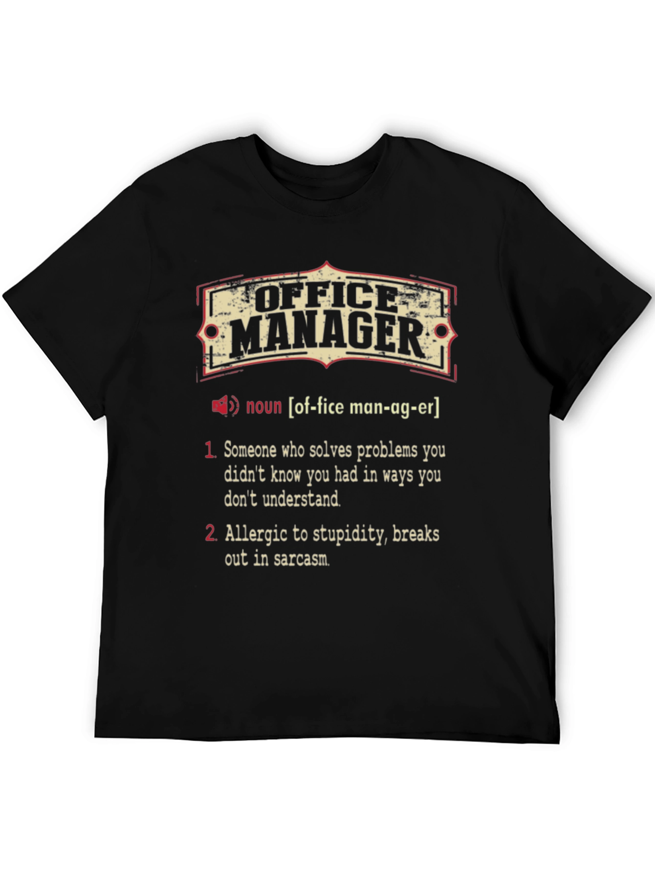 Office Manager Definition T-Shirt