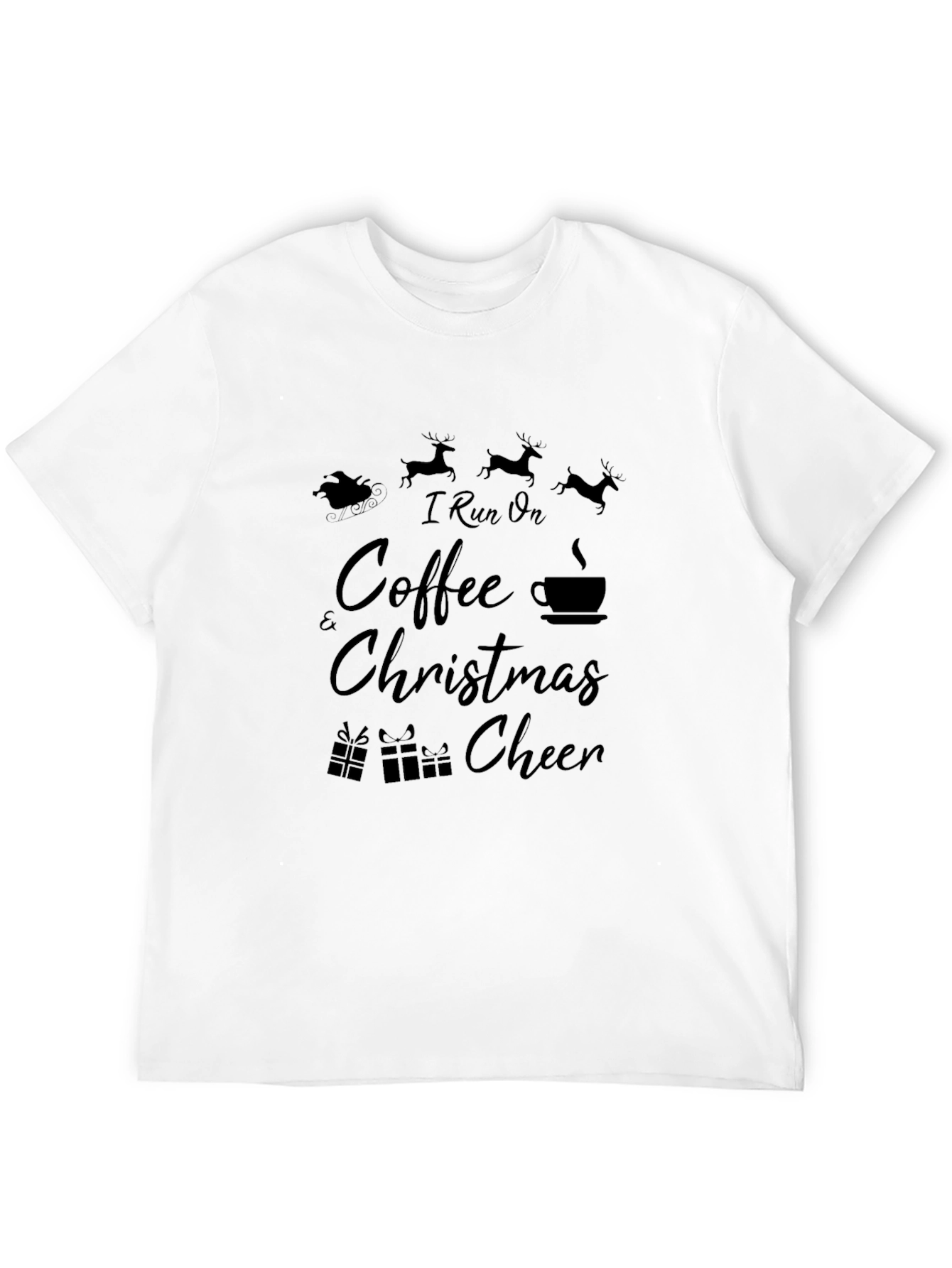 I Run on Coffee & Christmas Cheer T-Shirt