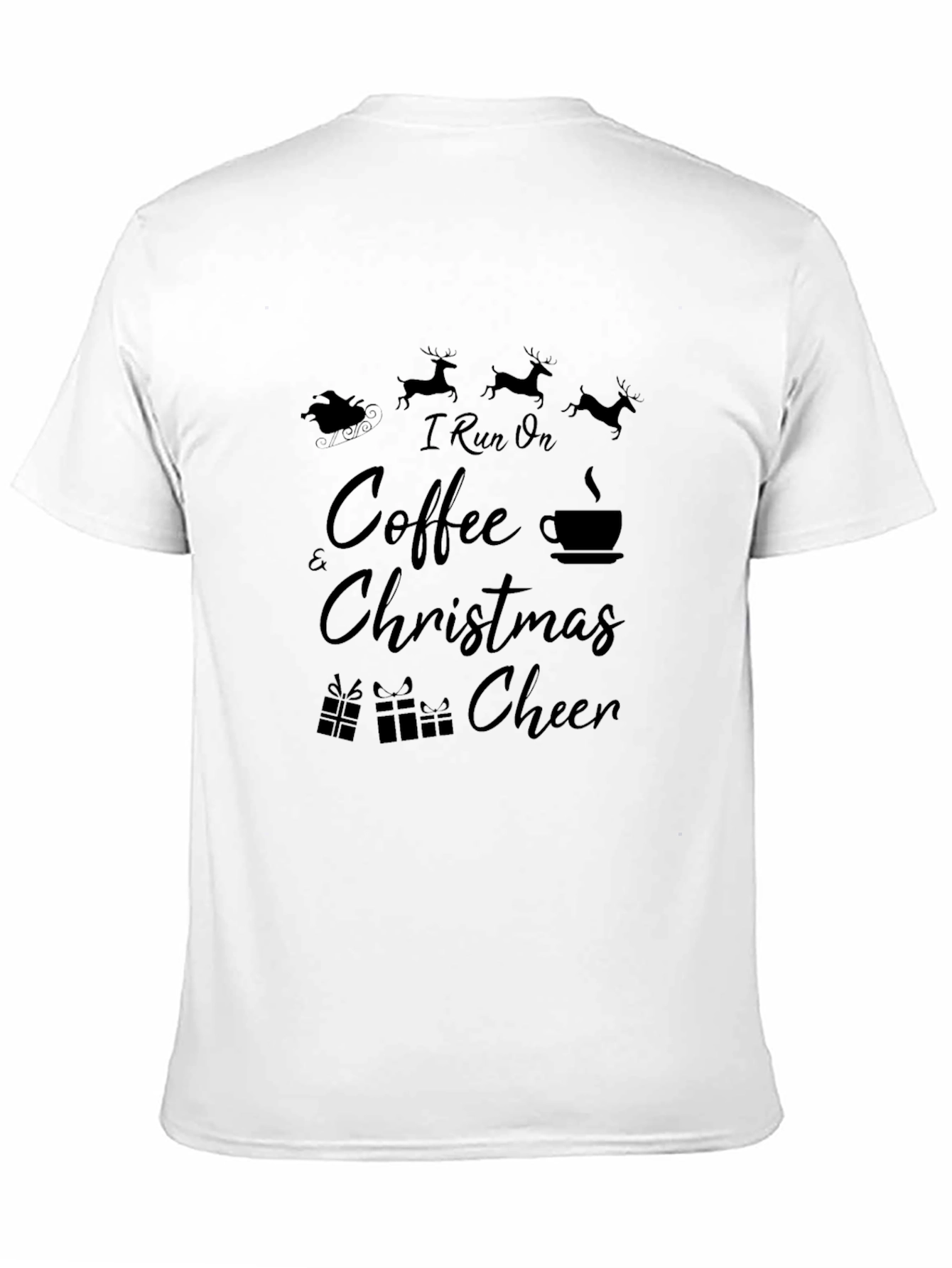 I Run on Coffee & Christmas Cheer T-Shirt