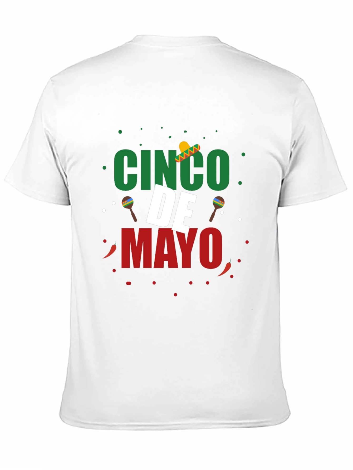 Cinco de Mayo T-Shirt - Black Crew Neck Tee