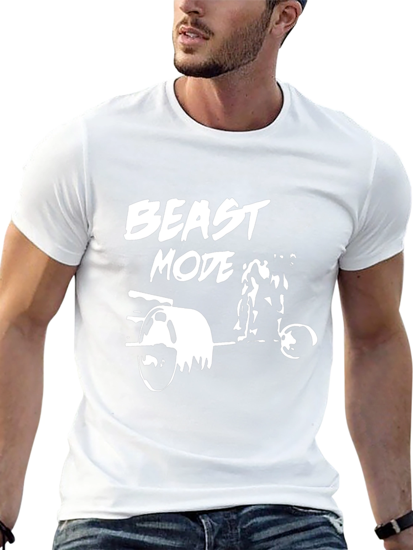 Beast Mode Workout Graphic T-Shirt for Men