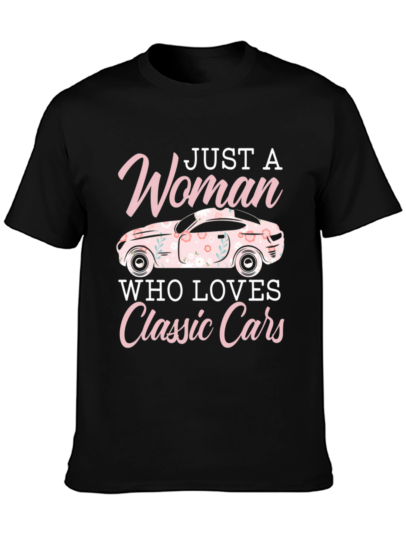 Woman Who Loves Classic Cars T-Shirt