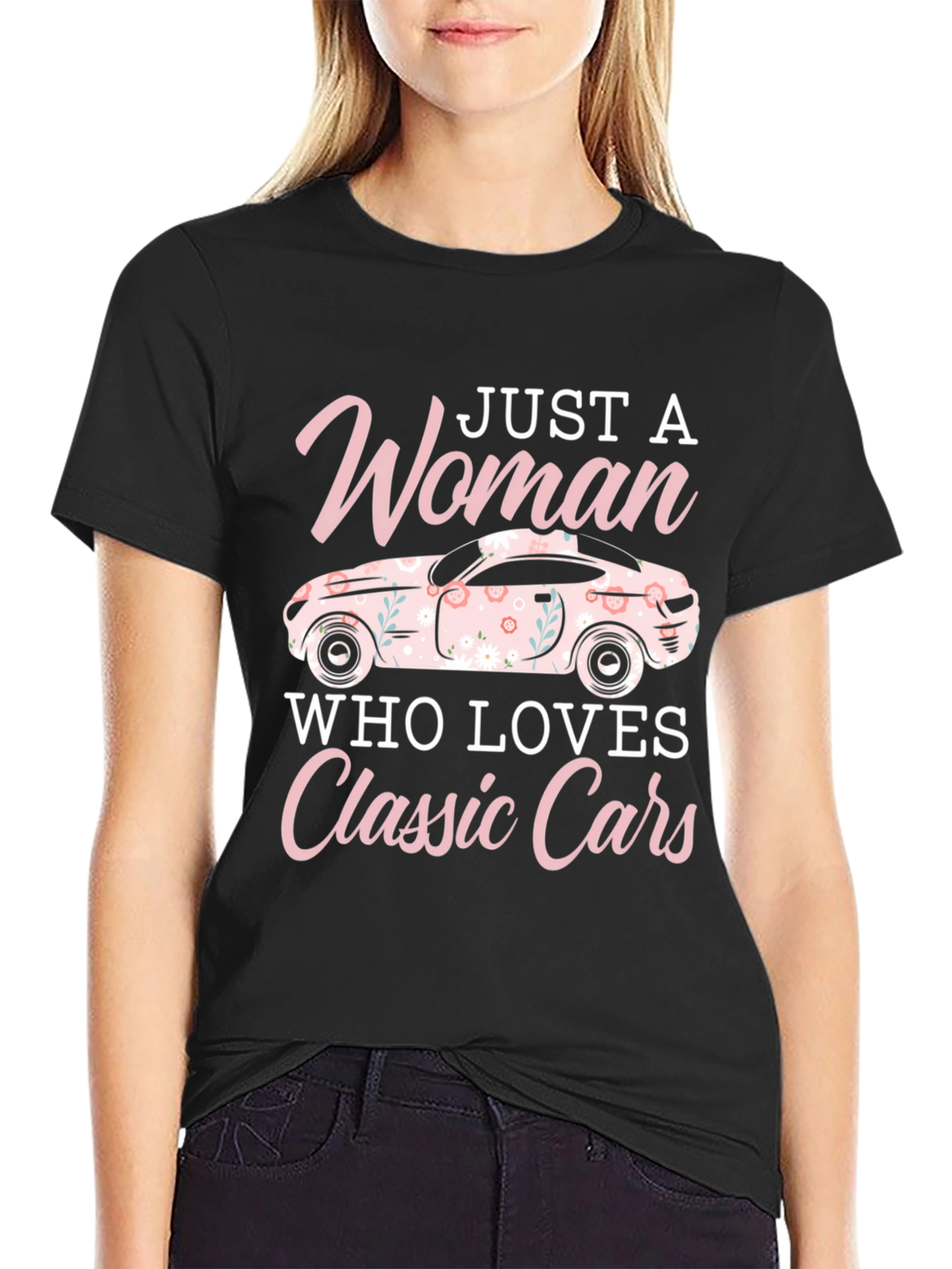 Woman Who Loves Classic Cars T-Shirt