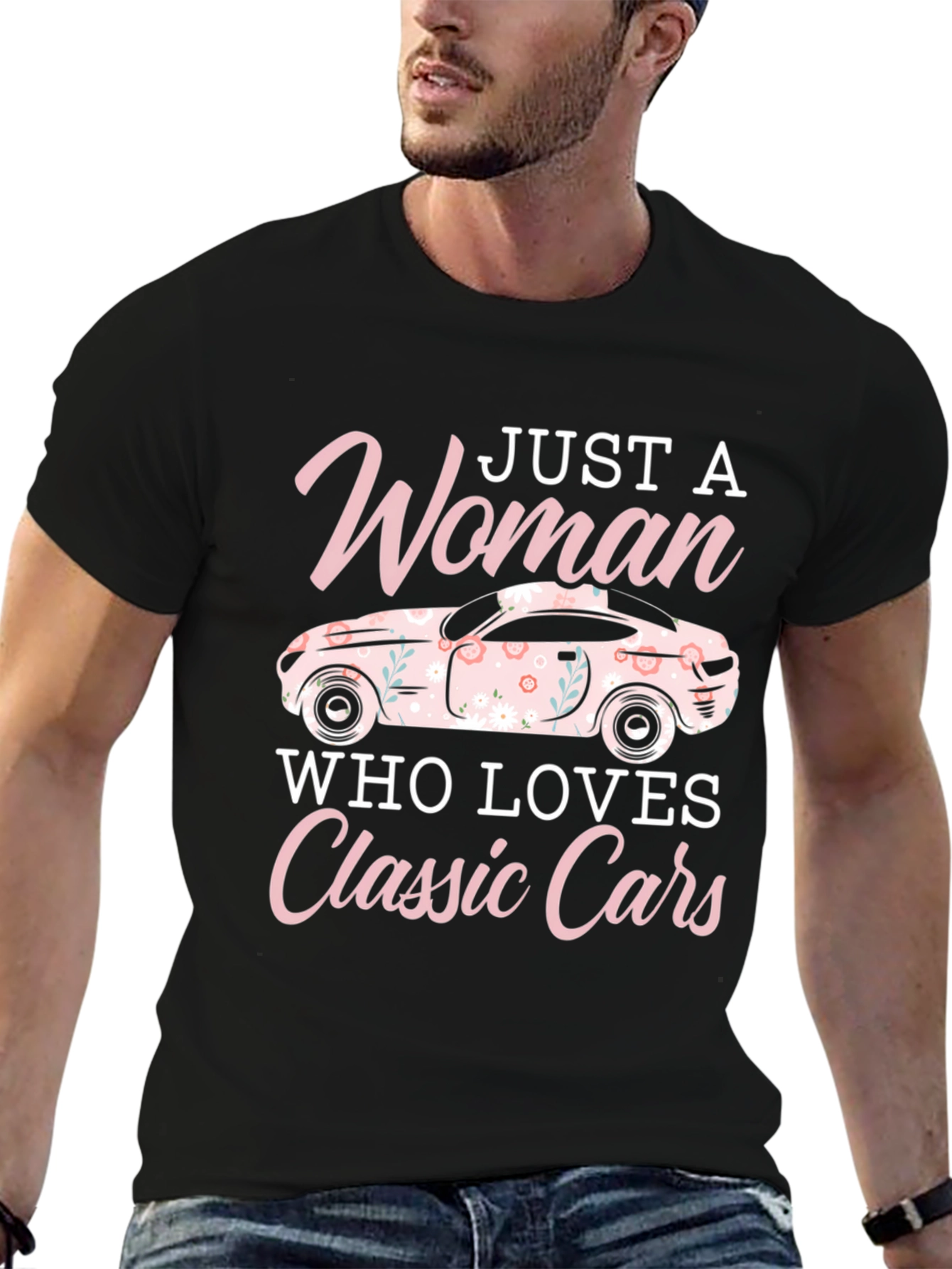 Woman Who Loves Classic Cars T-Shirt