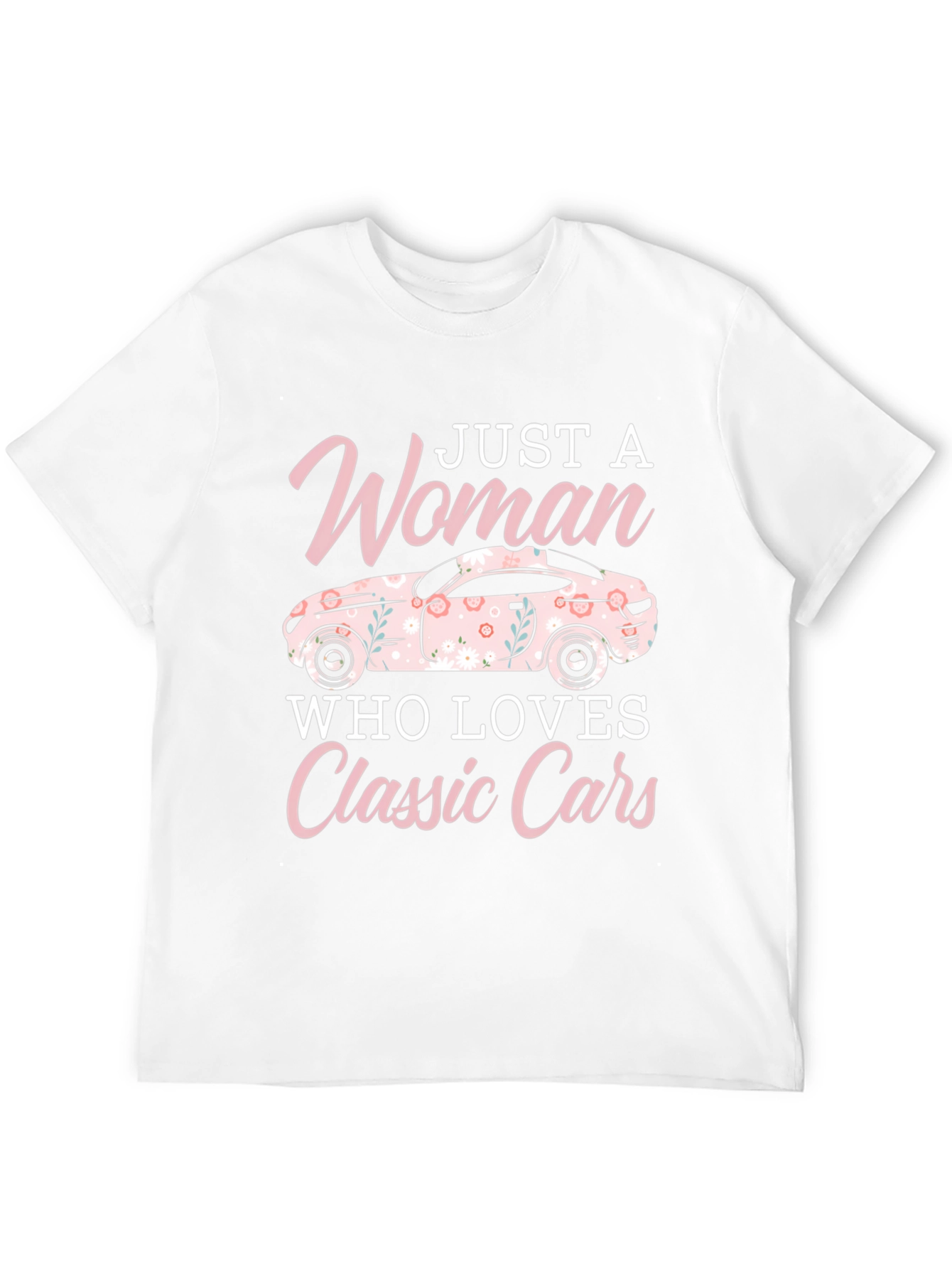 Woman Who Loves Classic Cars T-Shirt
