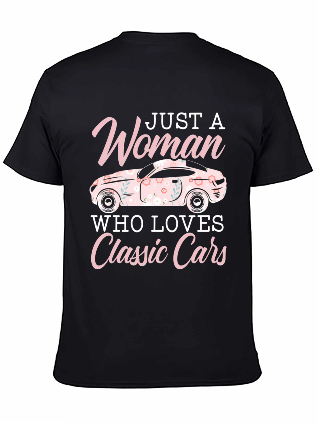 Woman Who Loves Classic Cars T-Shirt