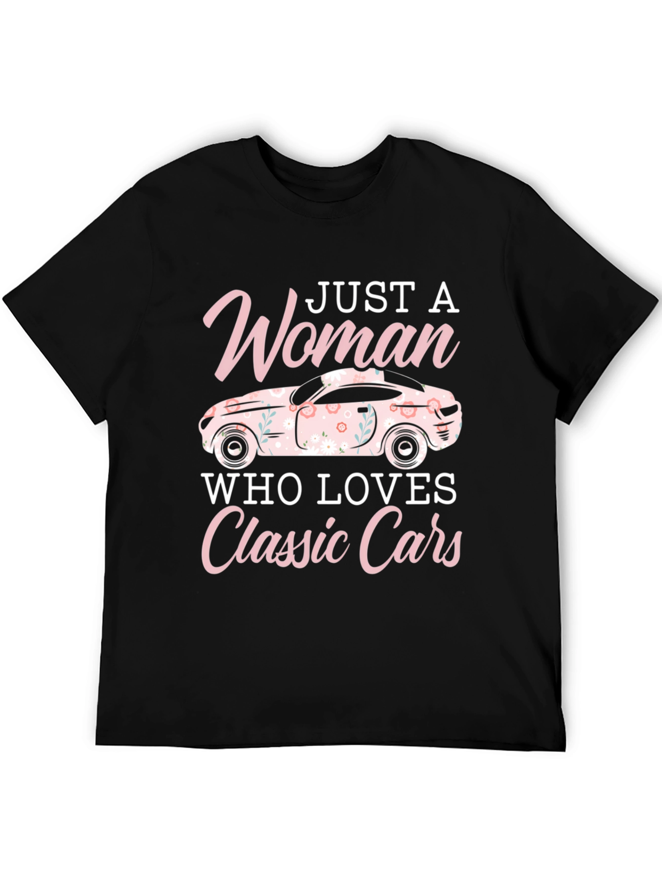 Woman Who Loves Classic Cars T-Shirt