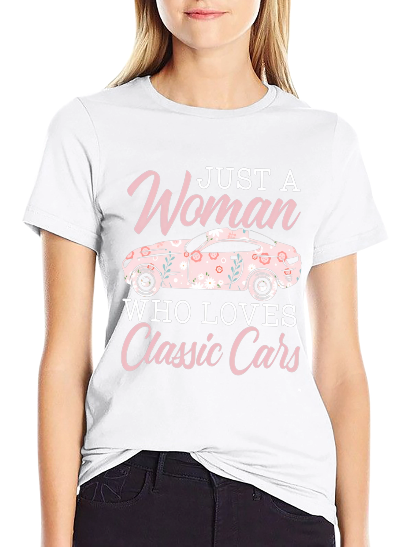 Woman Who Loves Classic Cars T-Shirt