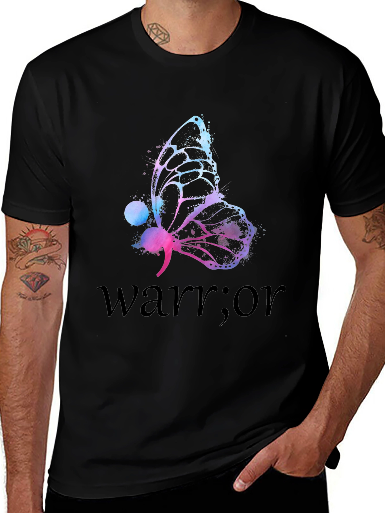 Butterfly Warrior Mental Health Awareness T-Shirt