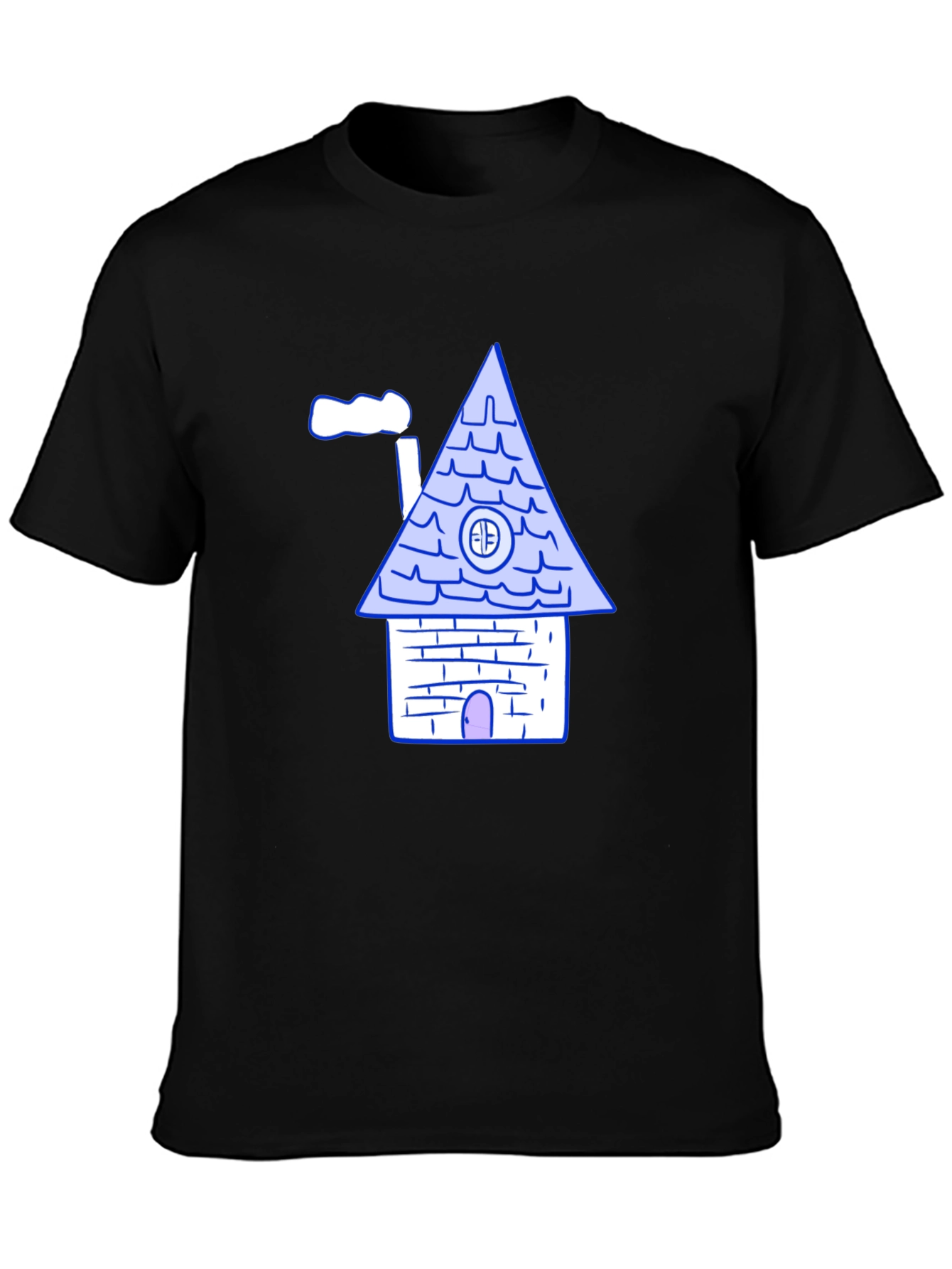 Cartoon House Graphic T-Shirt