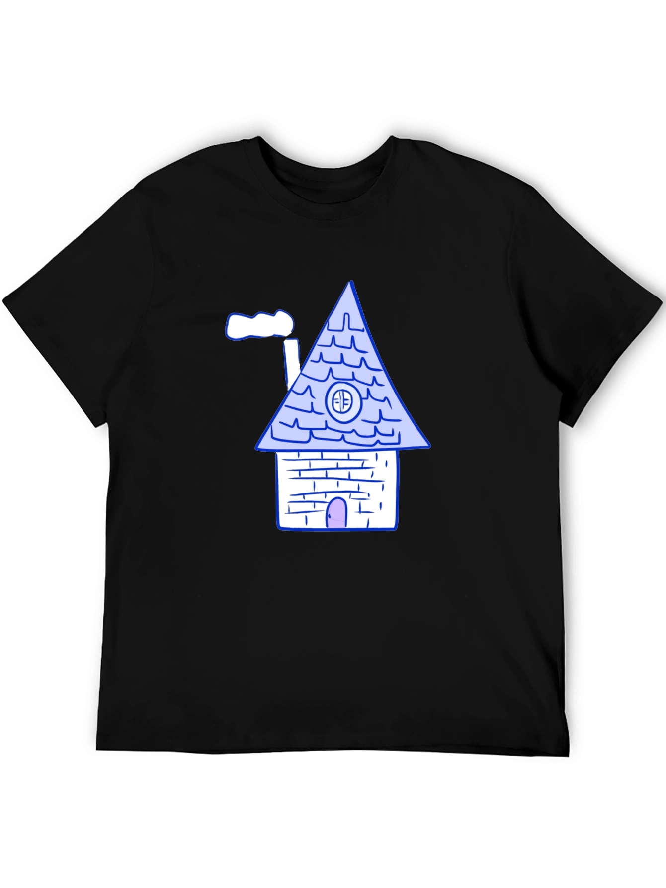 Cartoon House Graphic T-Shirt