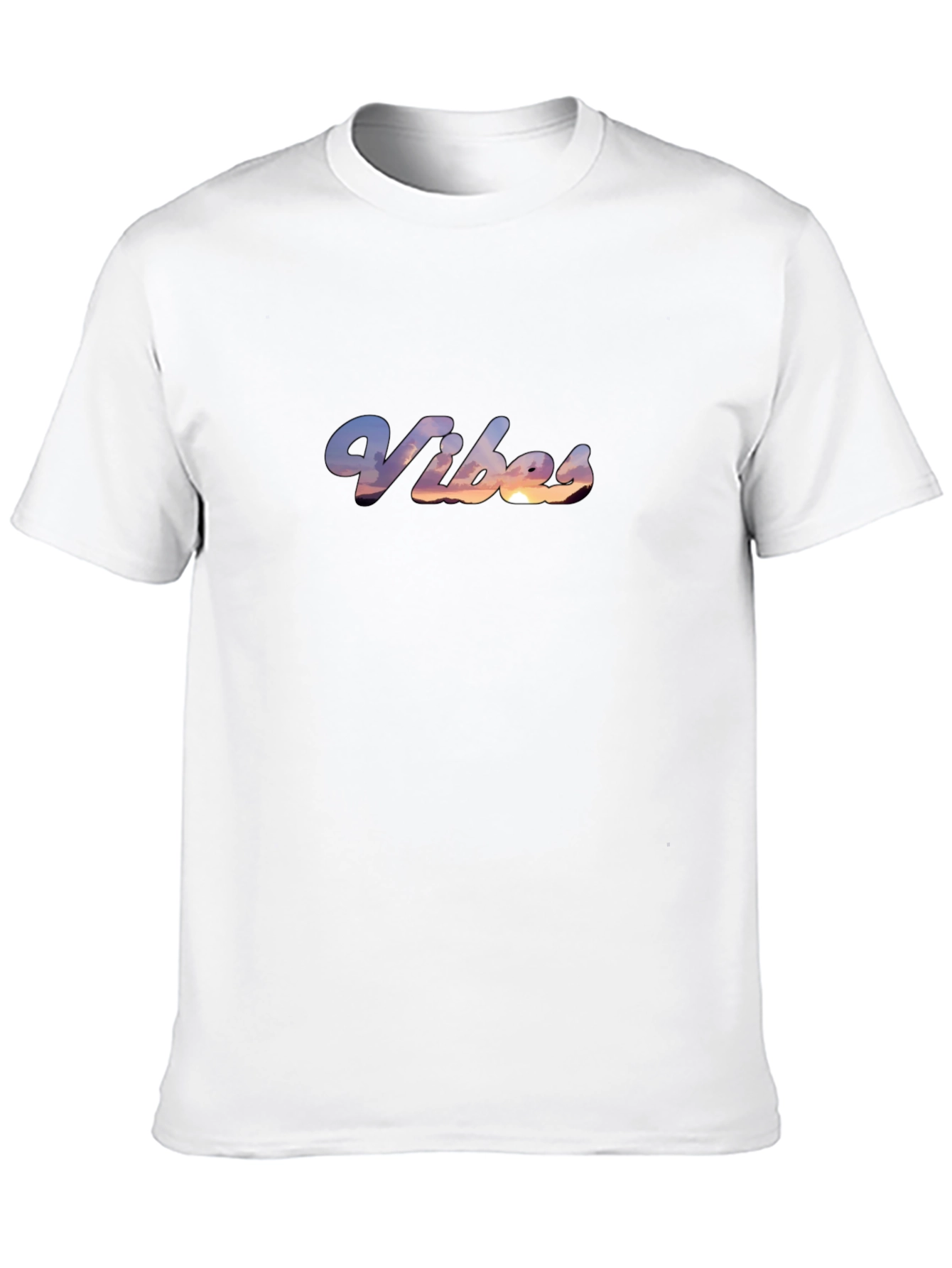 Vibes Sunset Graphic Black T-Shirt