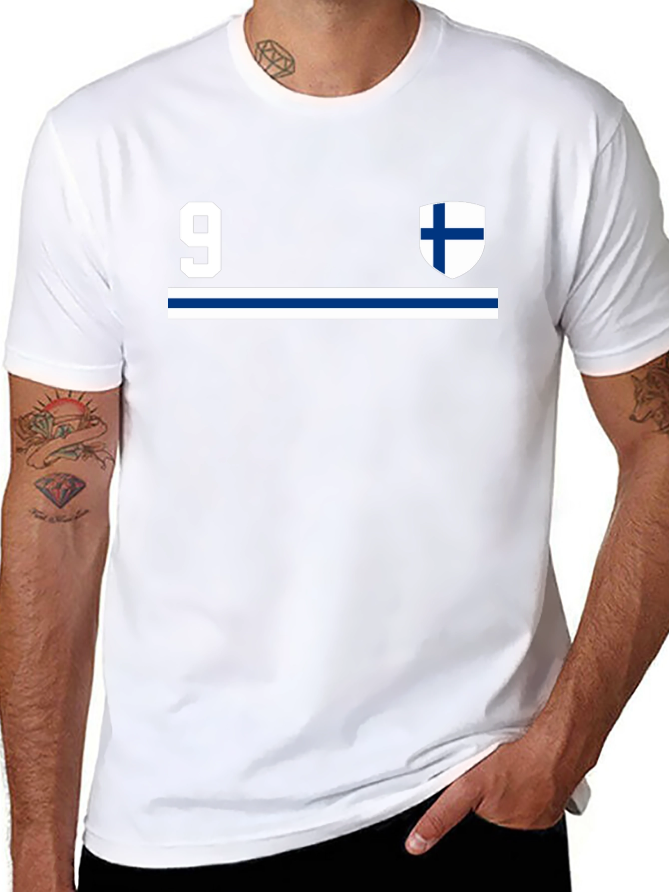 Finland #9 Jersey Style Black T-Shirt