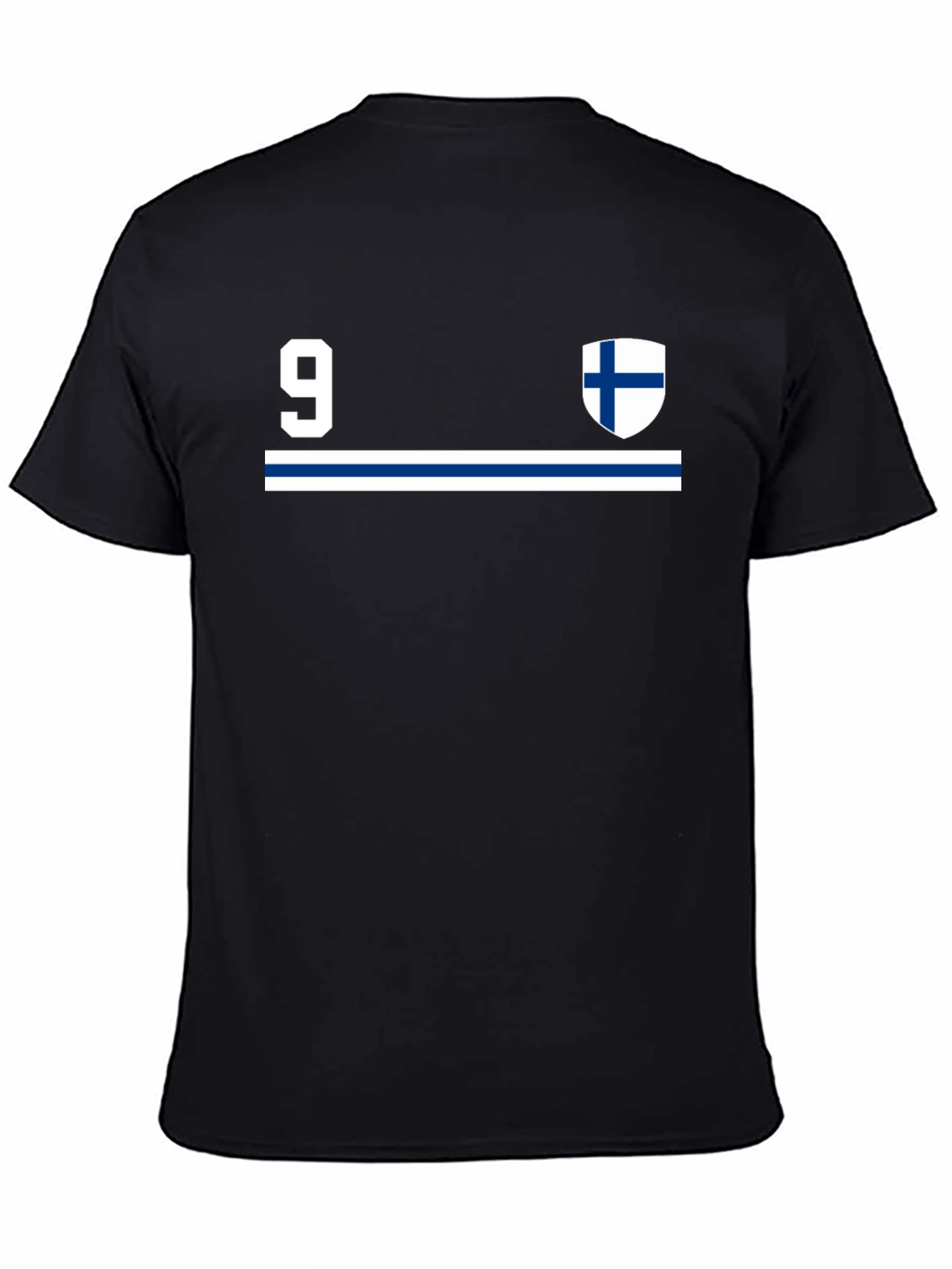 Finland #9 Jersey Style Black T-Shirt