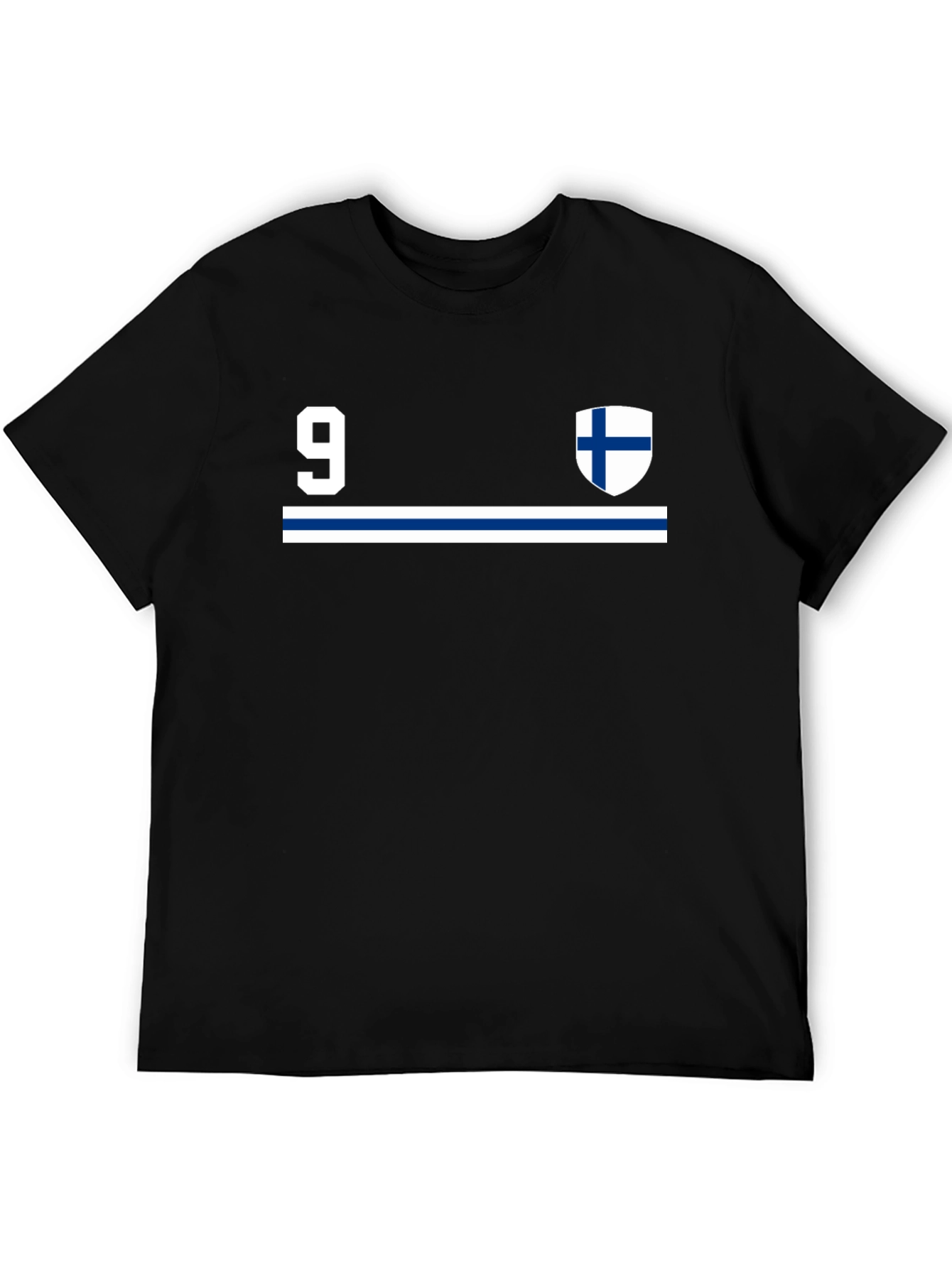 Finland #9 Jersey Style Black T-Shirt