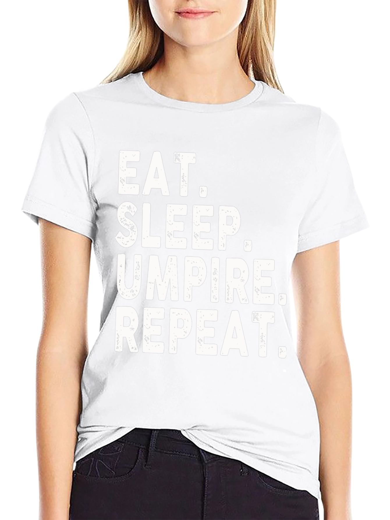 Eat Sleep Umpire Repeat Graphic Tee