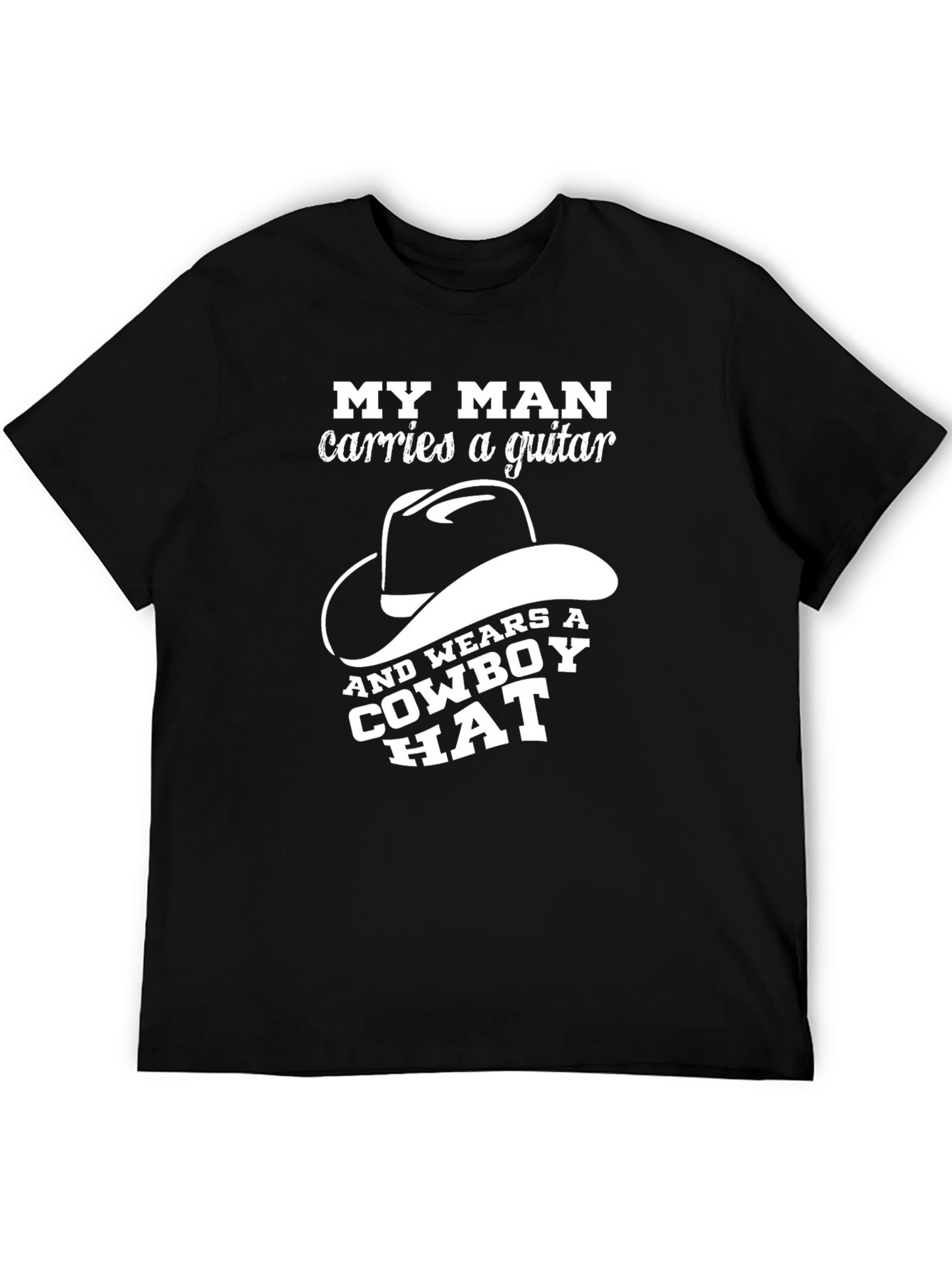 My Man Guitar & Cowboy Hat T-Shirt