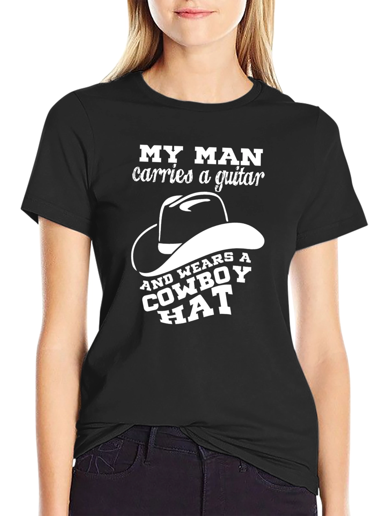My Man Guitar & Cowboy Hat T-Shirt