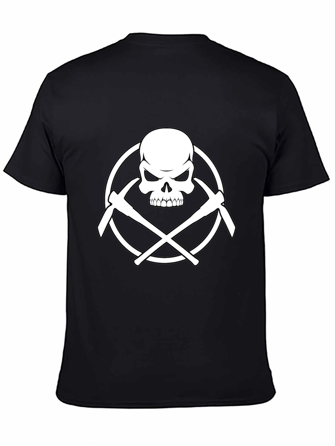 Skull & Pickaxes Graphic Tee - Black