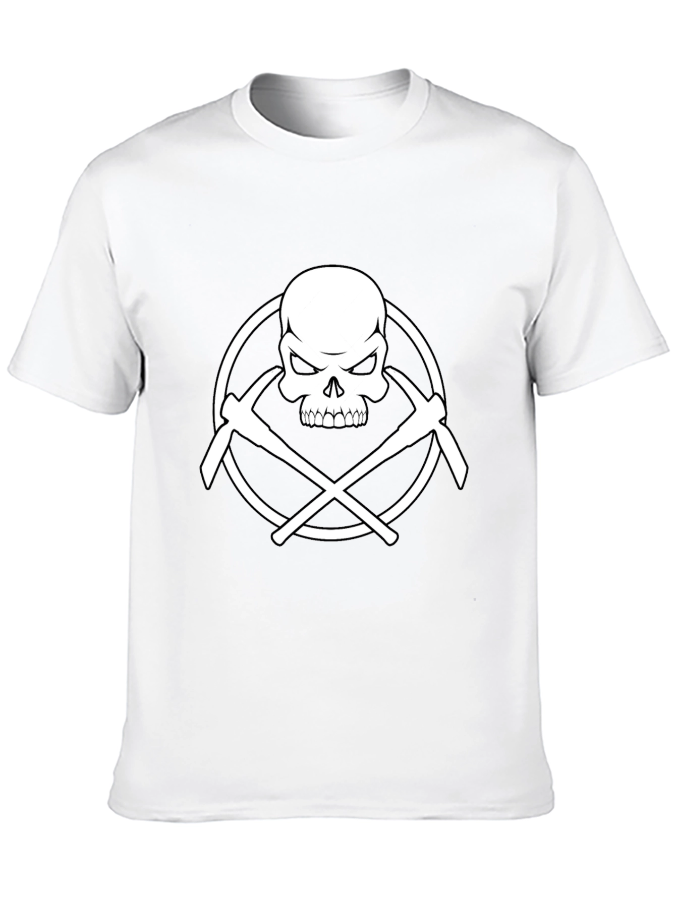 Skull & Pickaxes Graphic Tee - Black