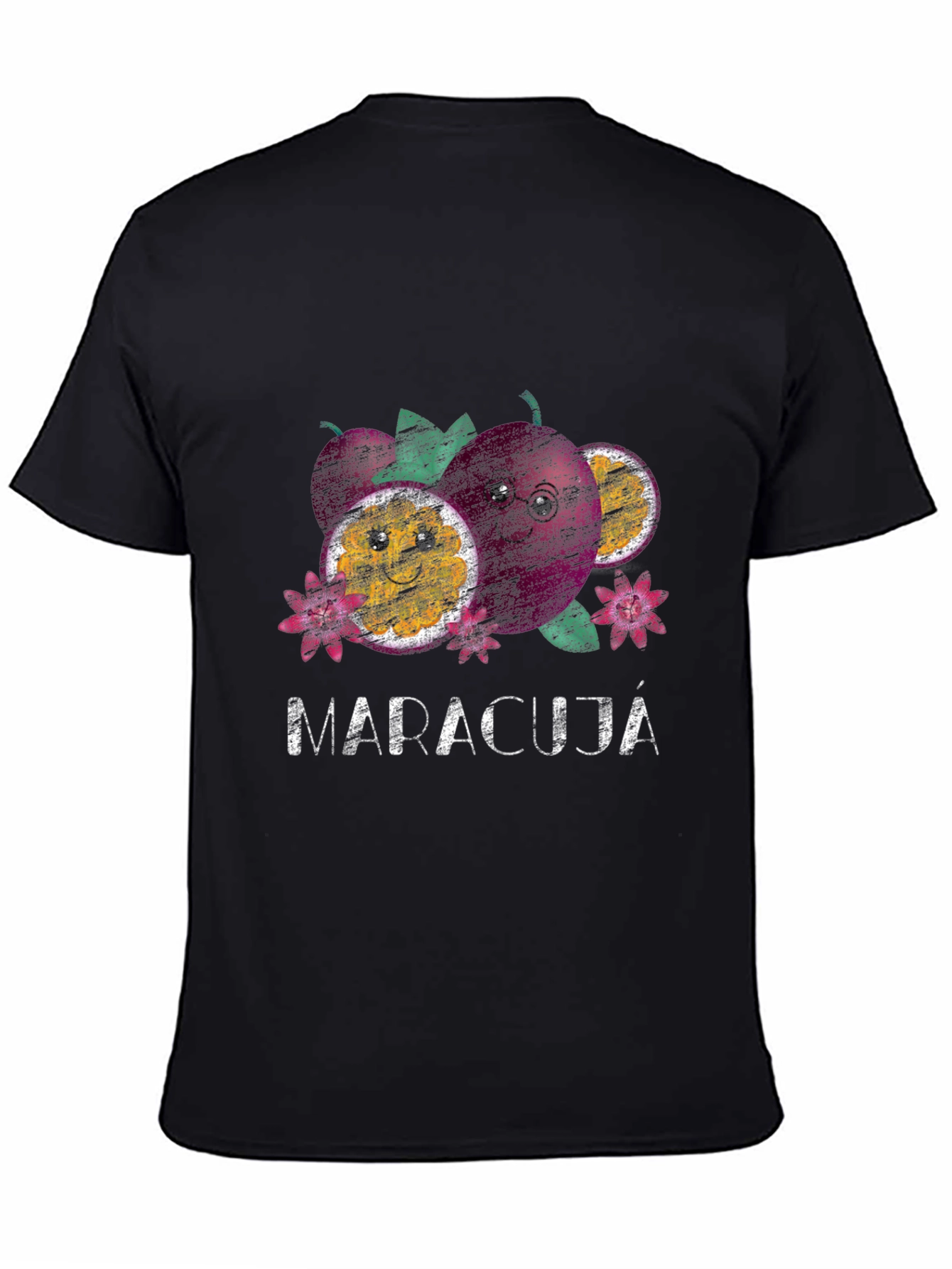 Maracujá Graphic Tee - Black Casual T-Shirt