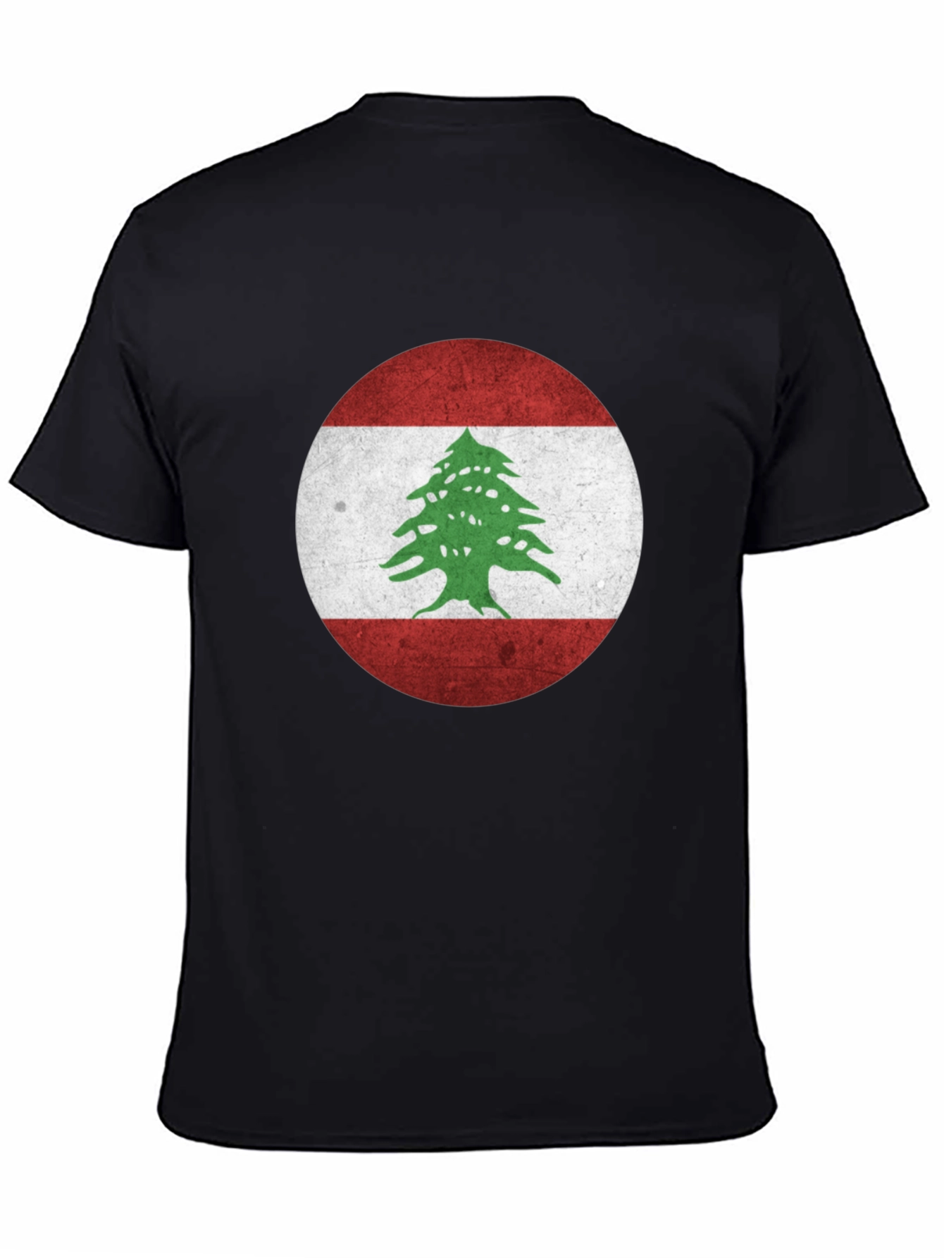 Lebanon Flag T-Shirt - Distressed Design