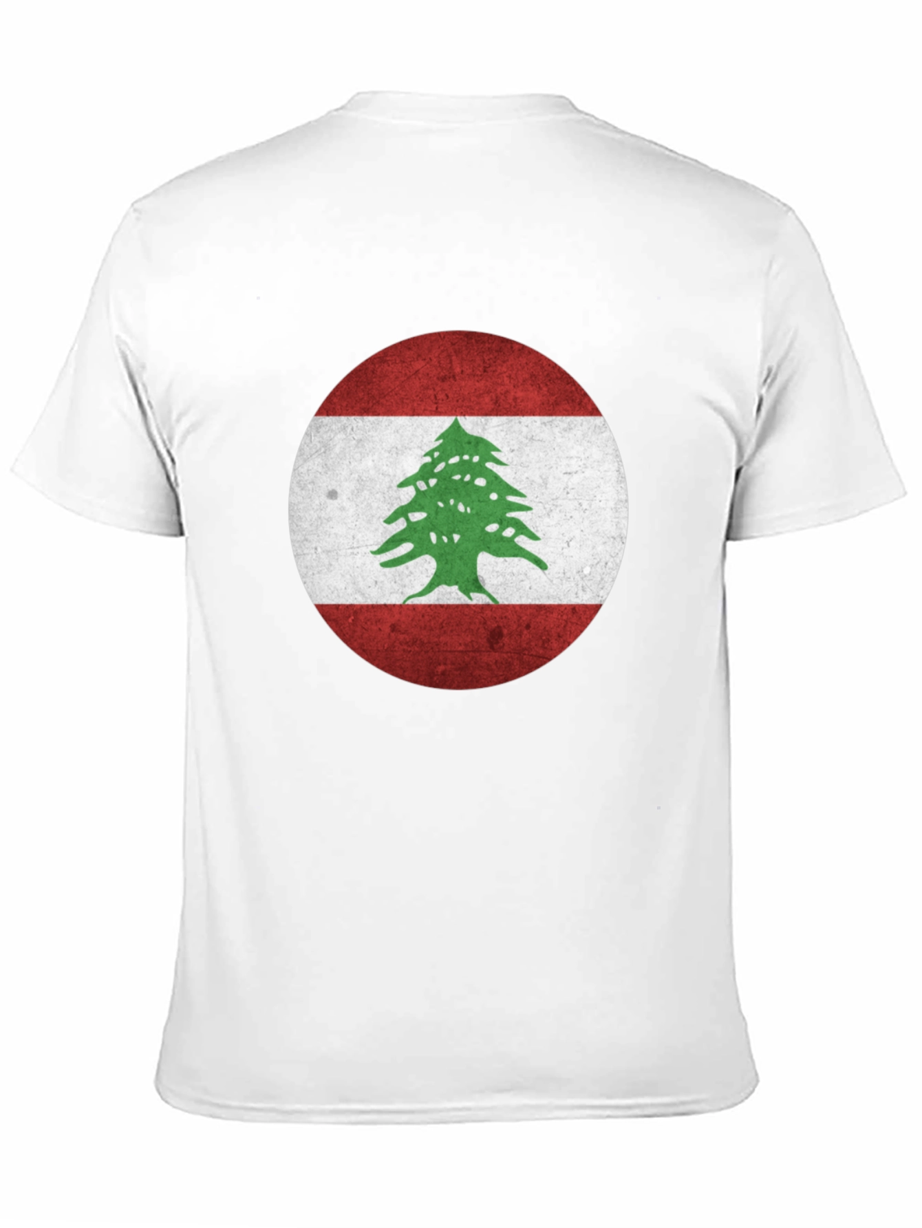 Lebanon Flag T-Shirt - Distressed Design