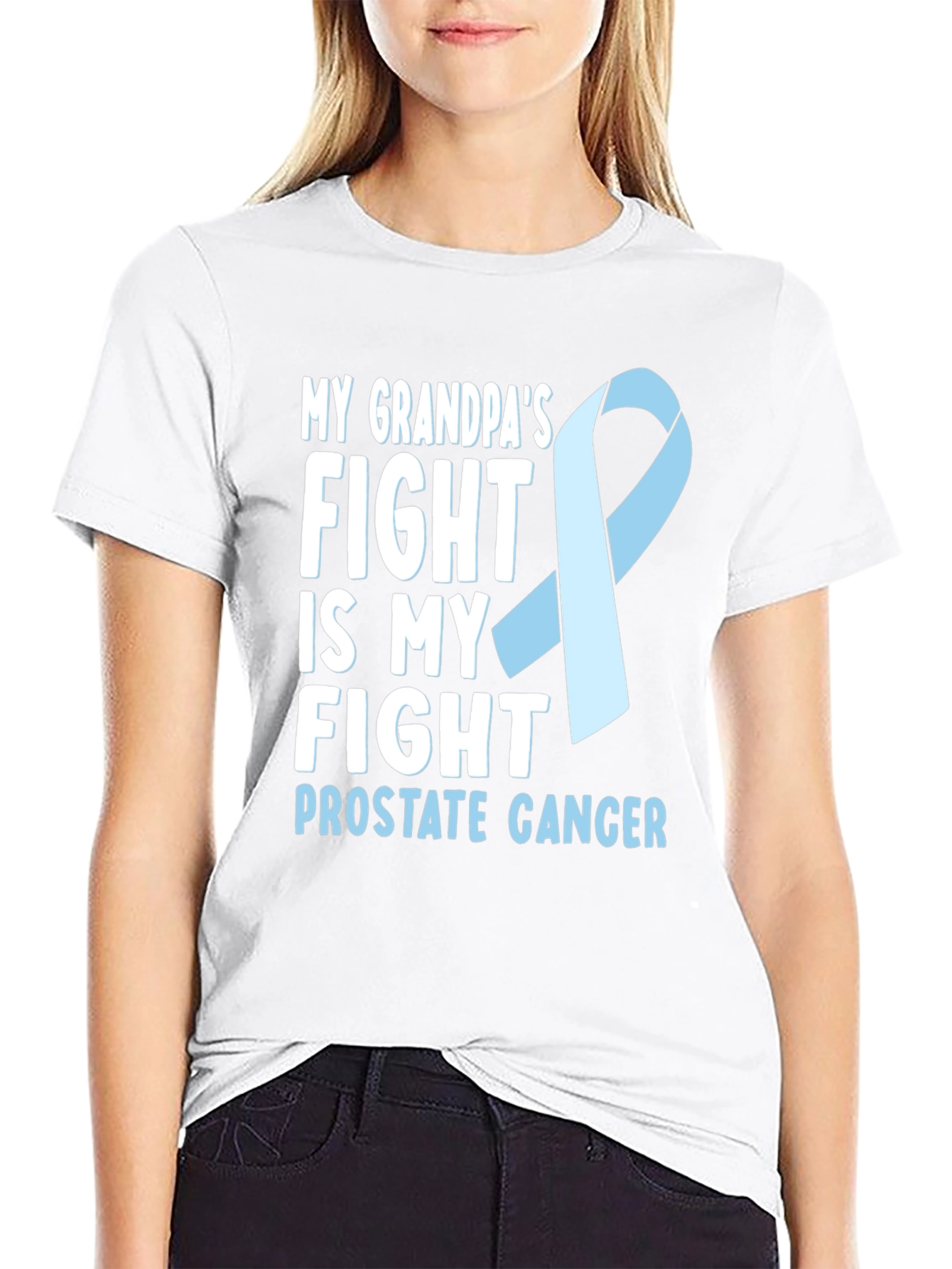 Prostate Cancer Awareness T-Shirt - Grandfather Support Tee