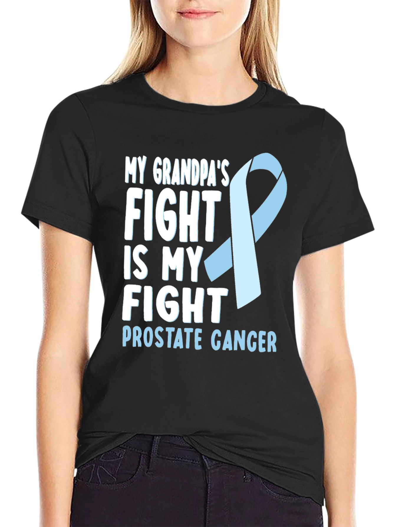 Prostate Cancer Awareness T-Shirt - Grandfather Support Tee