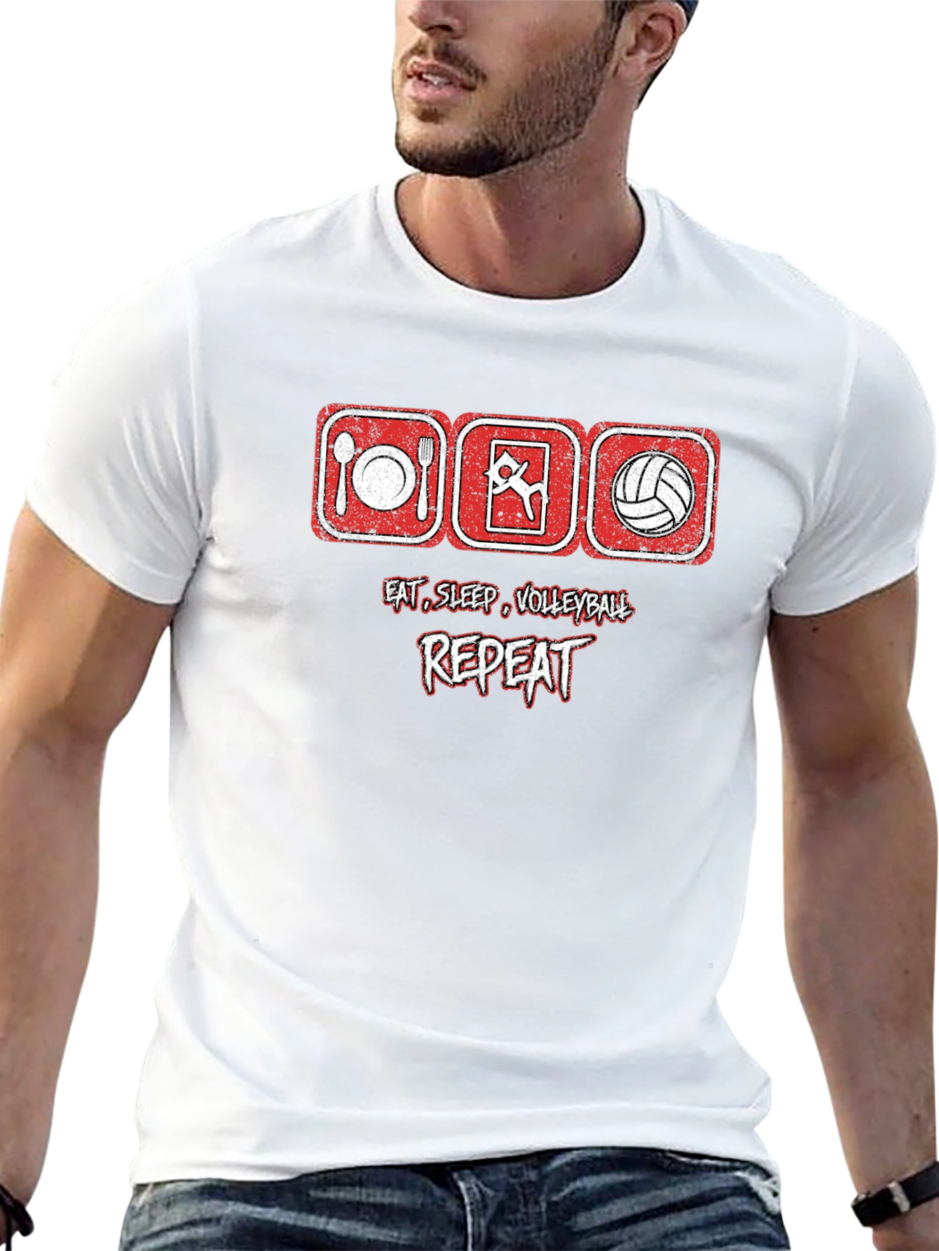 Eat Sleep Volleyball Repeat T-Shirt