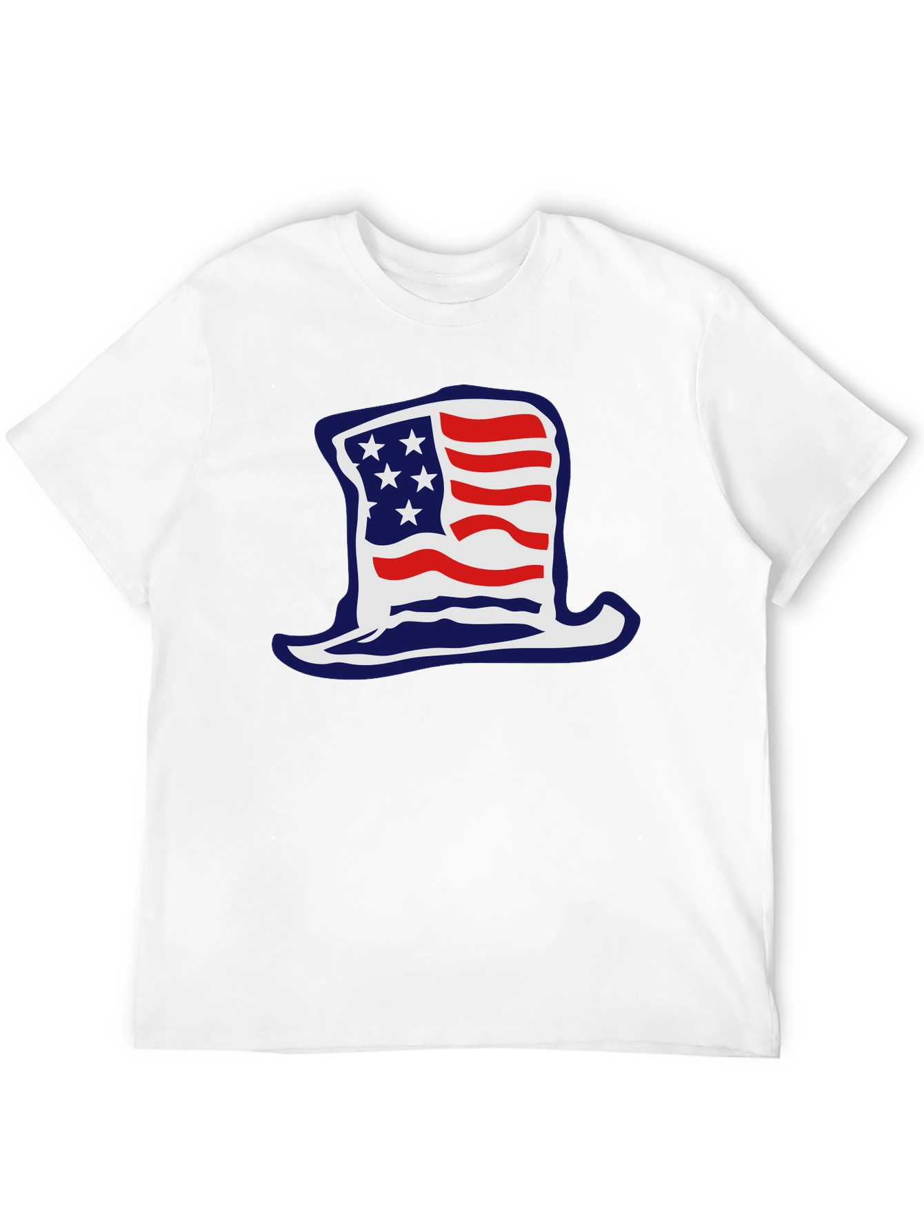 Patriotic Hat Graphic T-Shirt - USA Pride