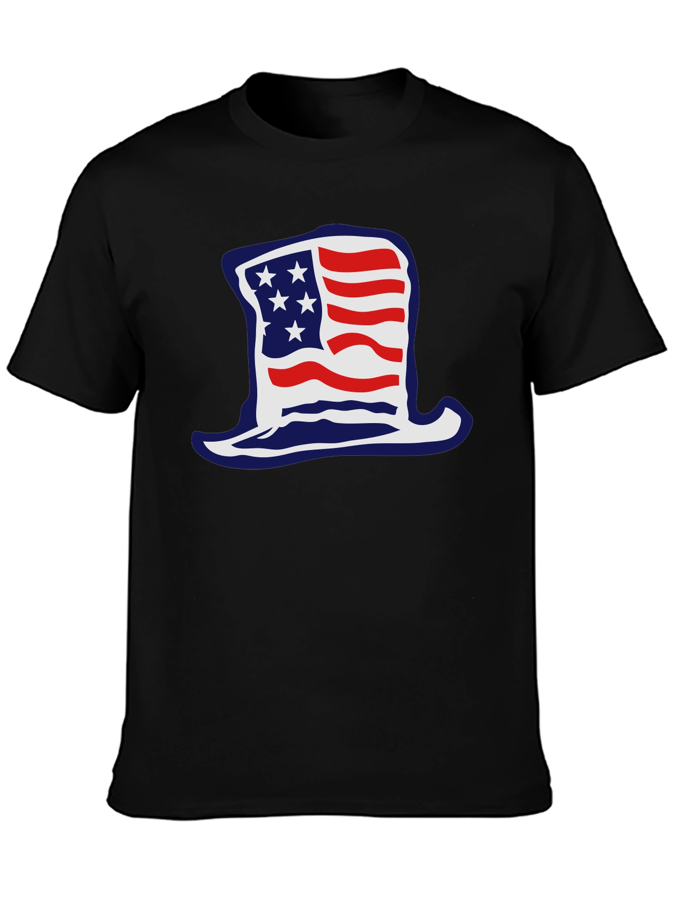 Patriotic Hat Graphic T-Shirt - USA Pride